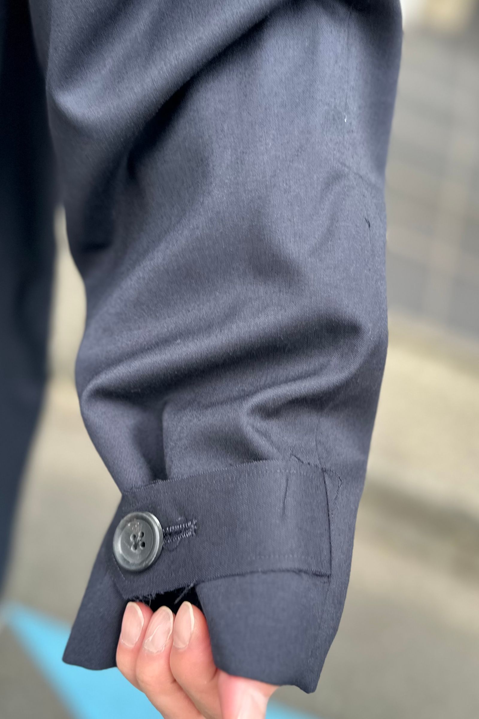 awasa - ウールギャバジンバルマカーンコート-Navy- 24aw men awasa - ウールギャバジンバルマカーンコート-Navy- 24aw men
