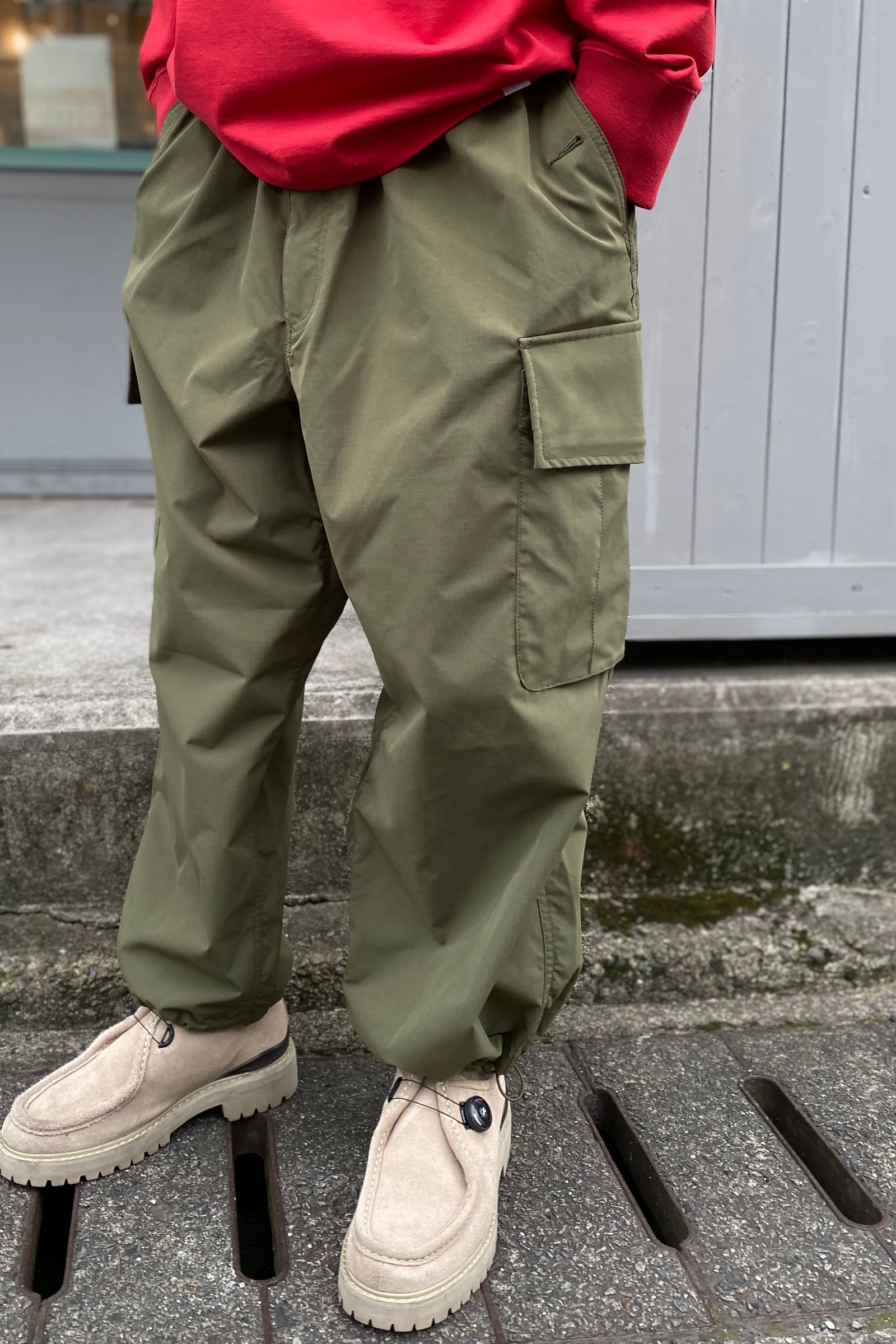 tech wide 6p pants/rip-stop 21aw - M - OLIVE