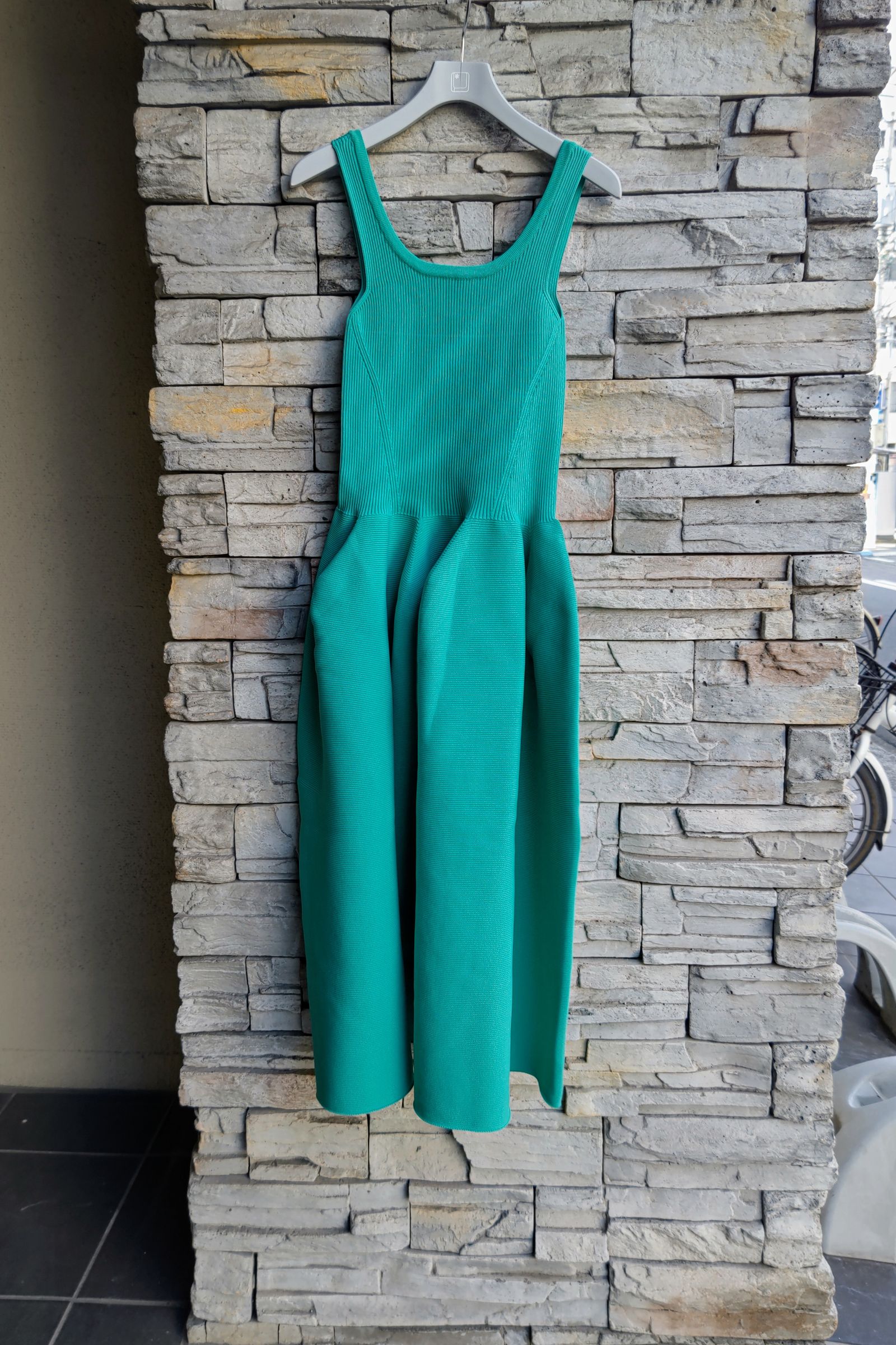 CFCL - pottery hs dress 1 -emerald- 23ss women | asterisk