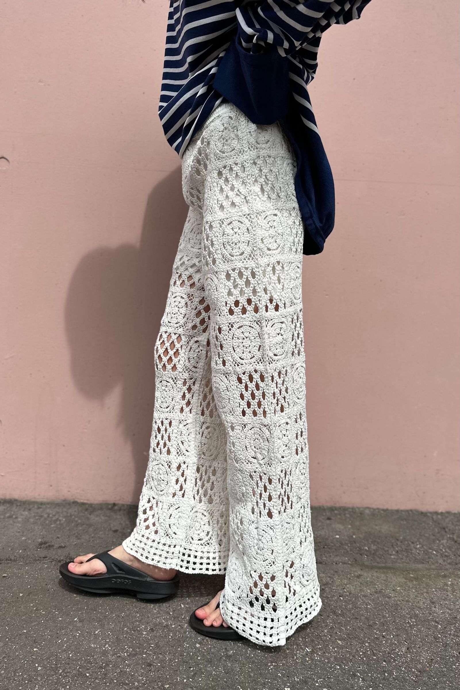 TODAYFUL - Crochet Lace Pants‐white- 23ss | asterisk