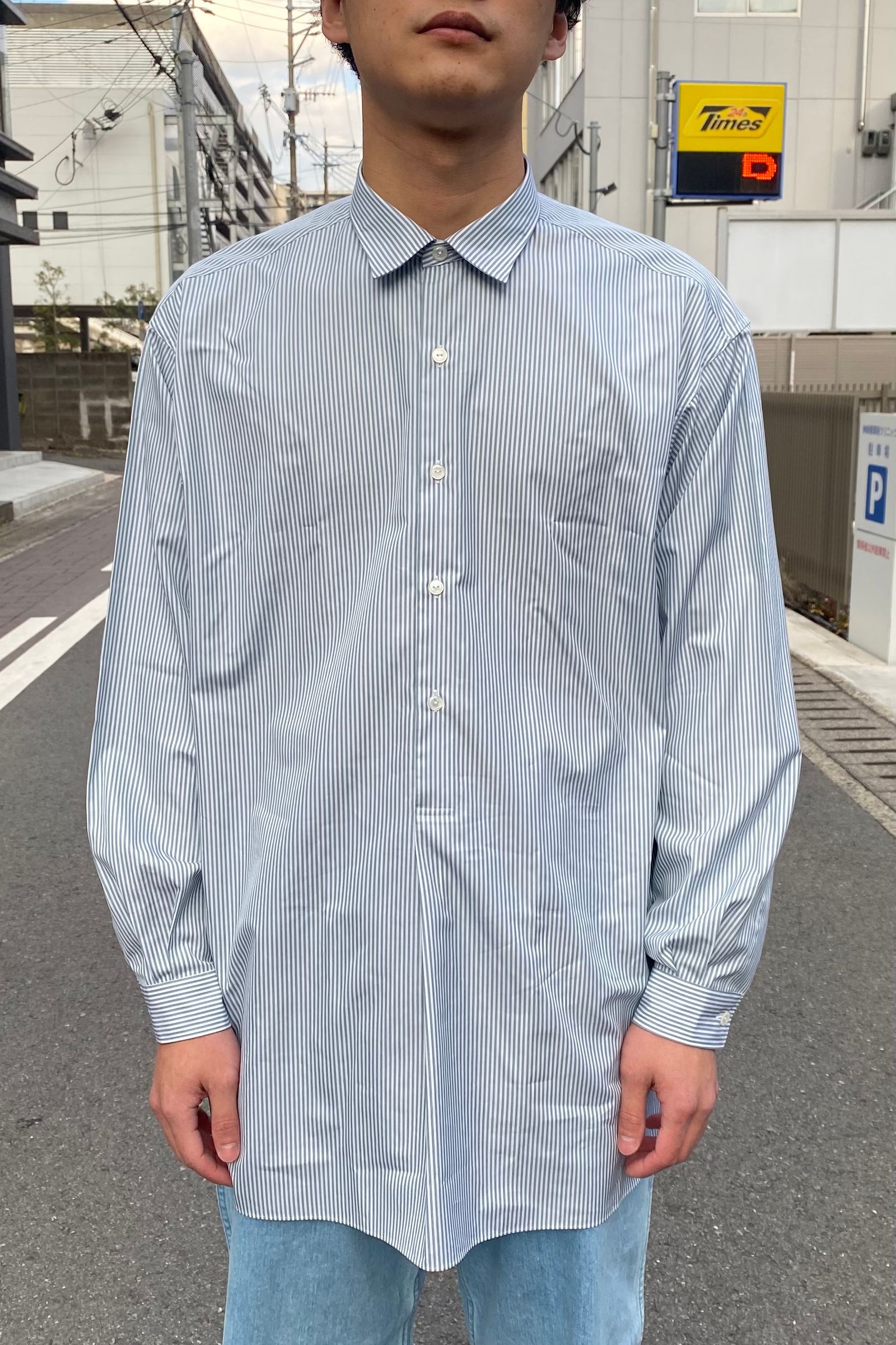 A.PRESSE - pullover grandpa shirts -stripe- 22ss 2月11日発売 