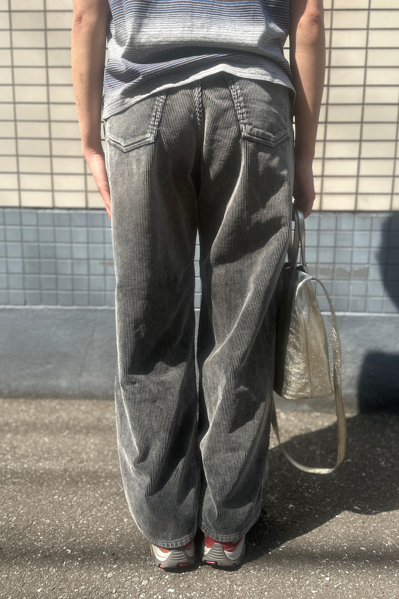 UNUSED - Corduroy wide pants-BLACK- 25ss | asterisk UNUSED - Corduroy wide pants-BLACK- 25ss | asterisk