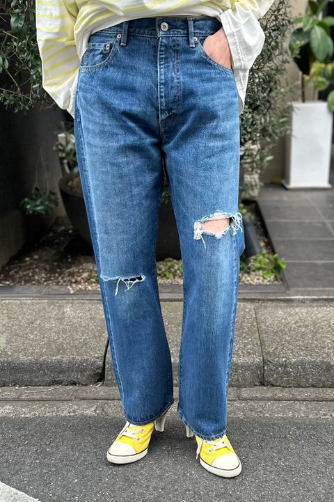 EMOSTANCECLUB エモスタンスクラブ 24SS 鎮める DESTROYED FLARE JEANS 