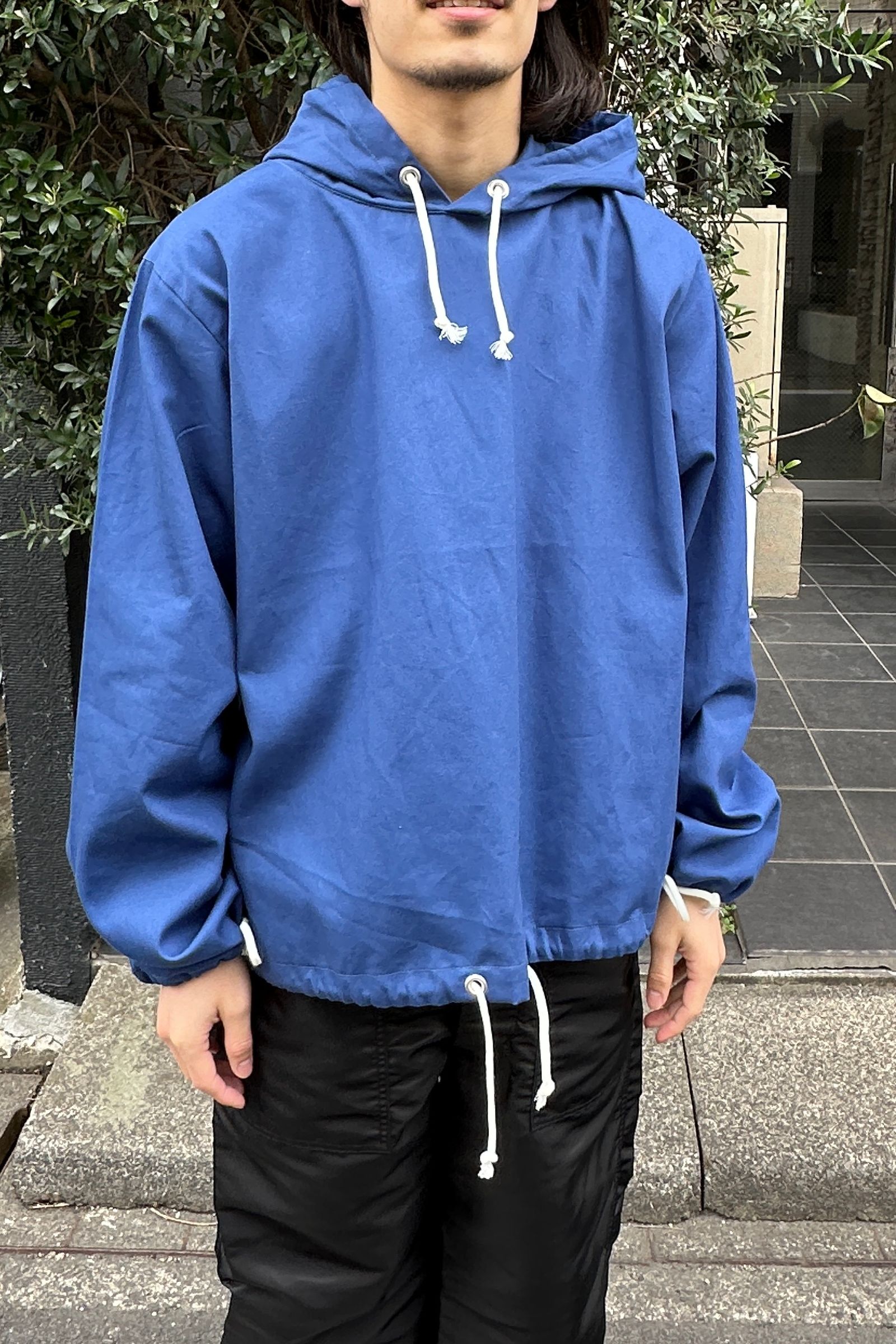 FOUNDOUR - OXFORD HOODIE/オックスフォード フーディ-BEIGE