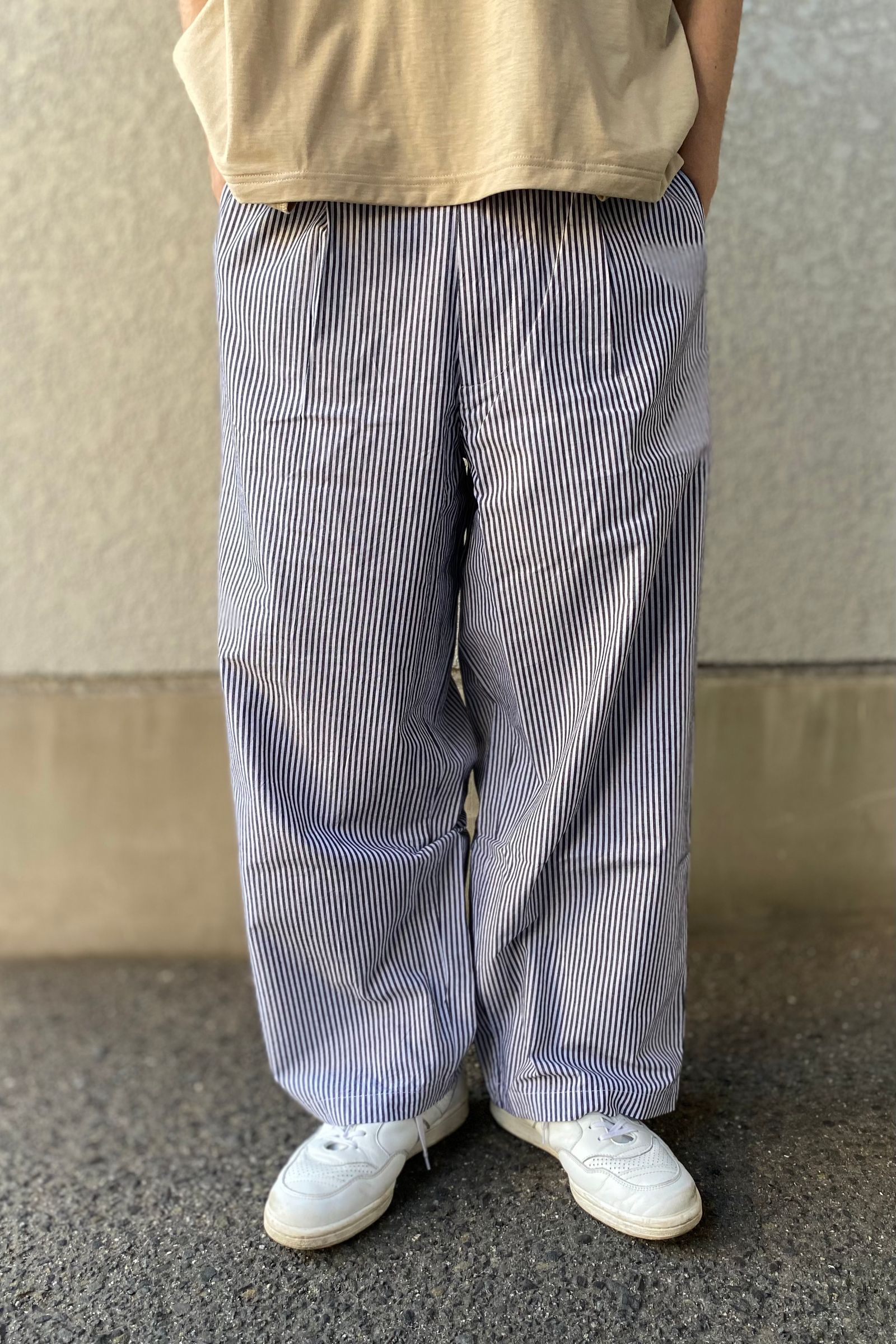 SEEALL - buggy pants cotton lining-stripe-23ss | asterisk
