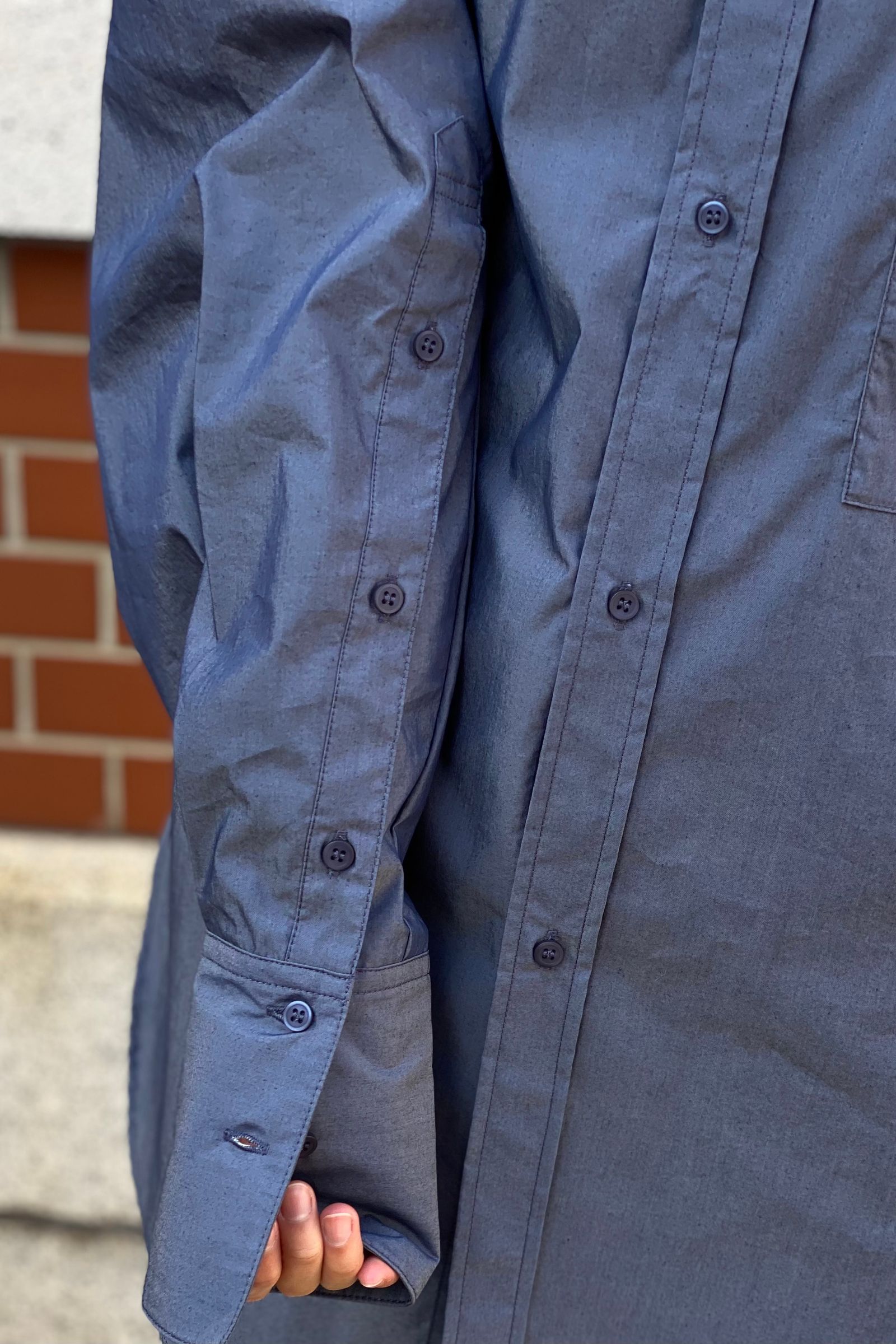 TODAYFUL - typewriter pocket shirts -s/blue-22aw | asterisk