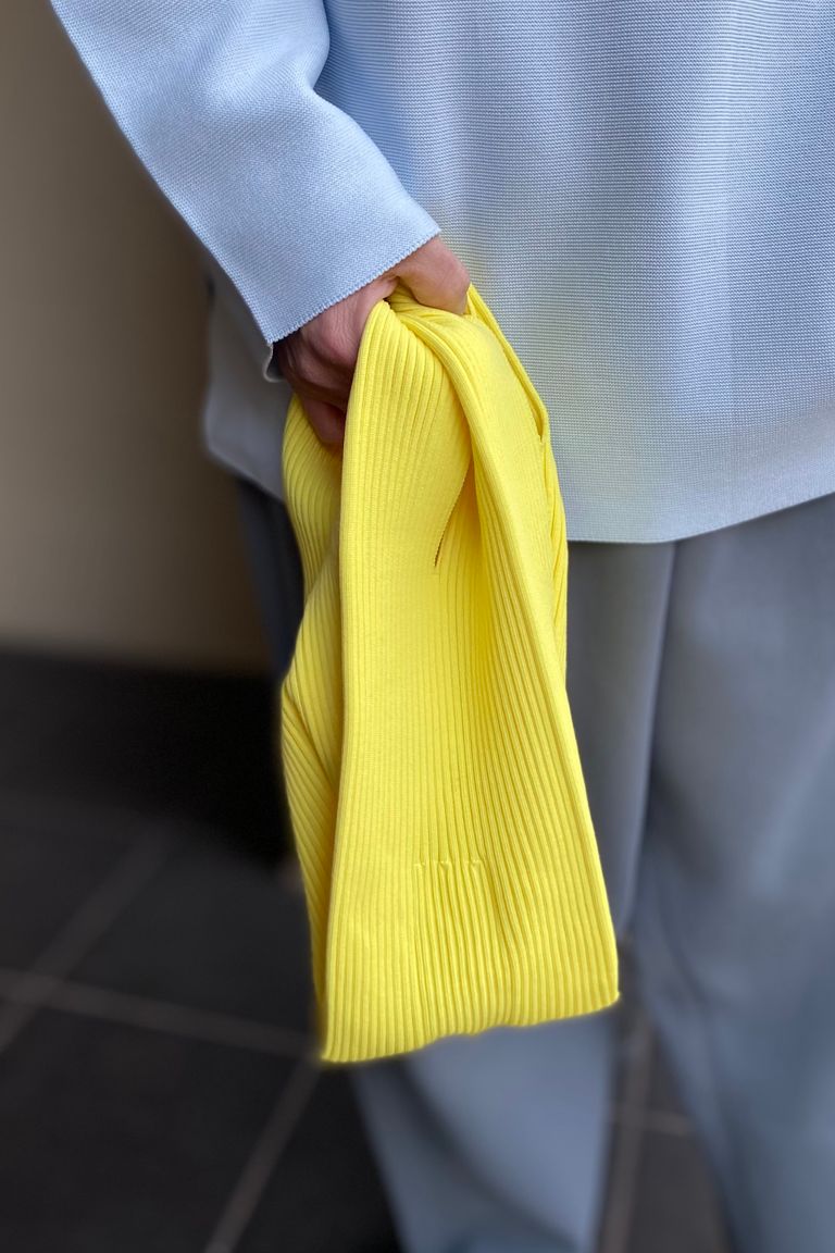 CFCL - notched rib bag -yellow- 23ss | asterisk 