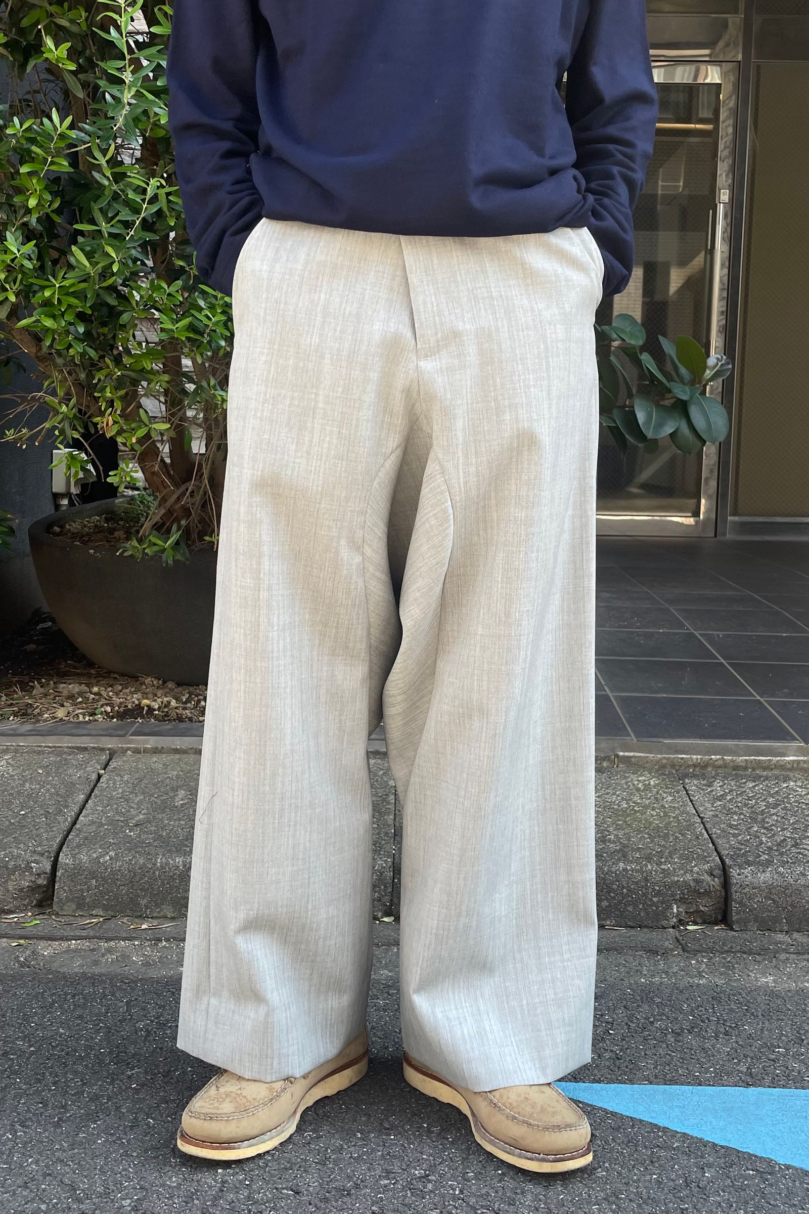 FUMITO GANRYU - Graffiti slacks -gray- 23aw | asterisk