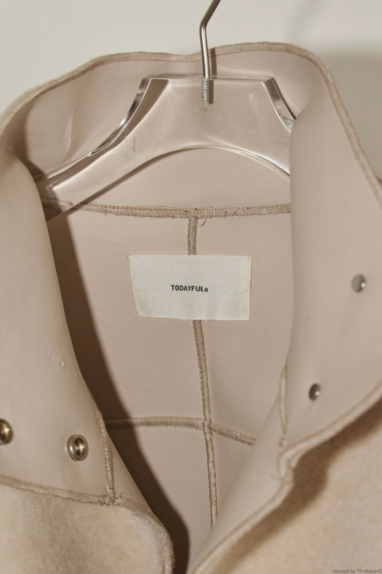 TODAYFUL - standcollar boa jacket -ecru- 22aw | asterisk