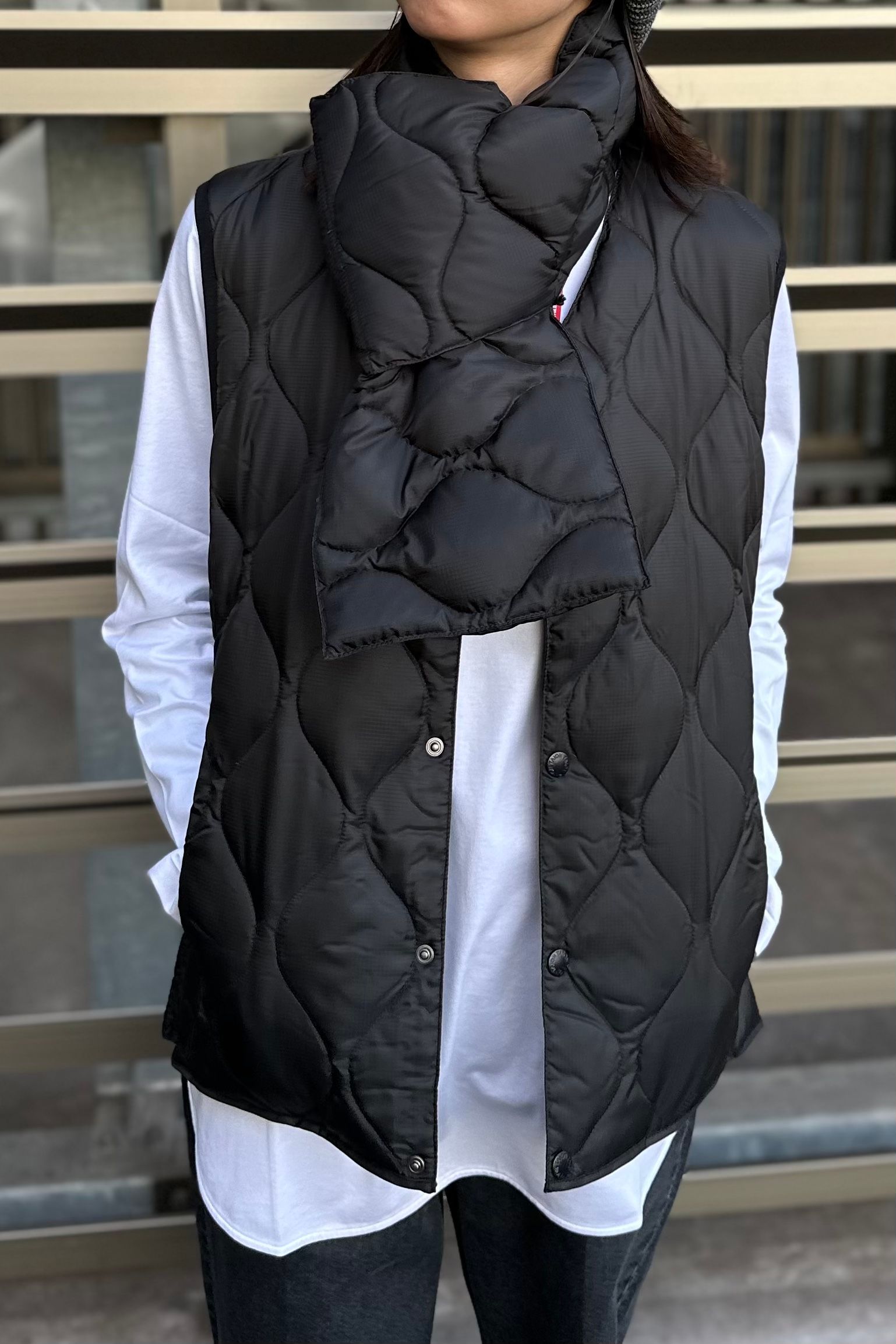 F/CE. - TAION BY F/CE. PACKABLE DOWN VEST -black- 23aw unisex