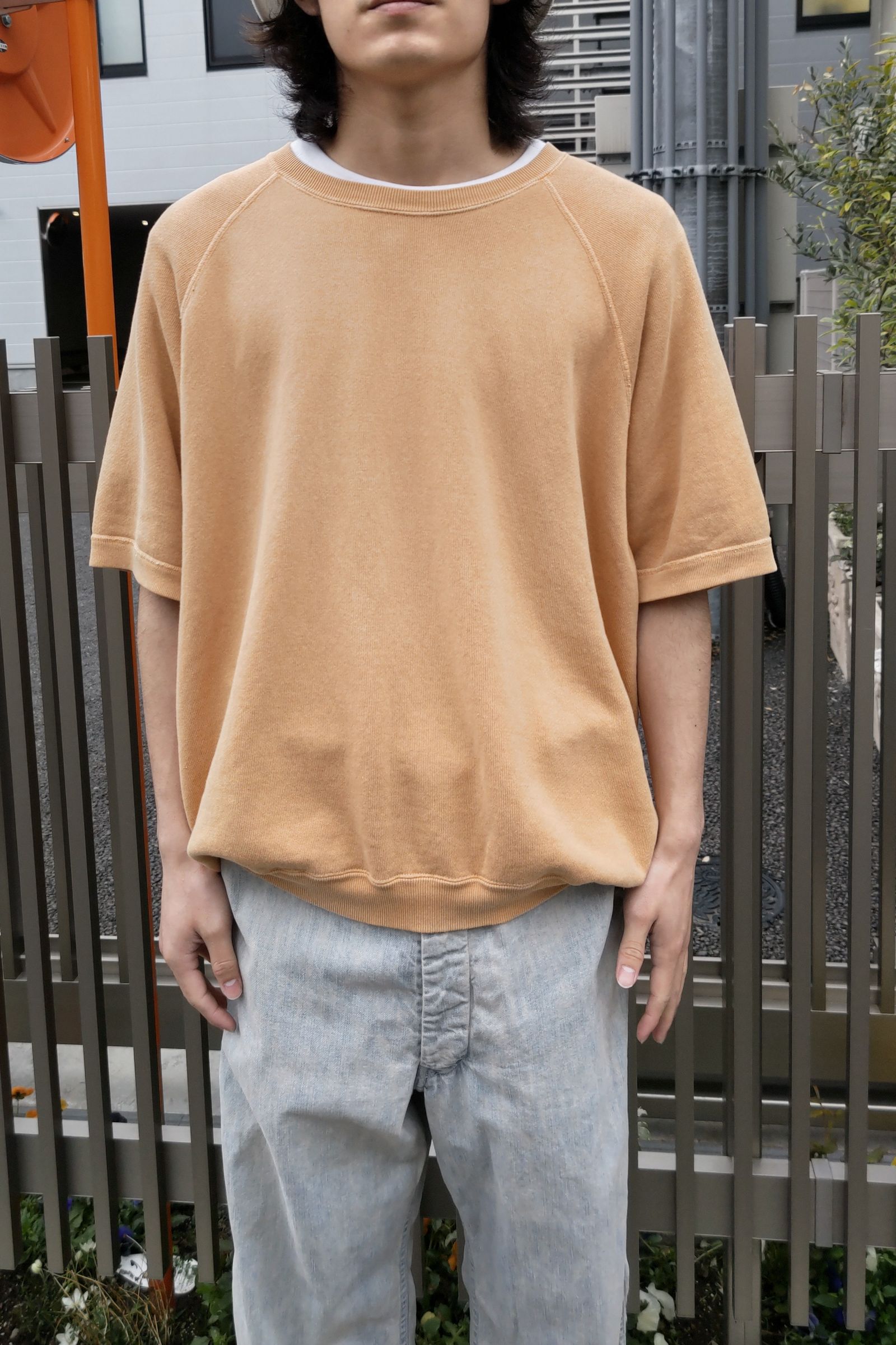A.PRESSE - s/s vintage sweatshirt -yellow- 23ss | asterisk