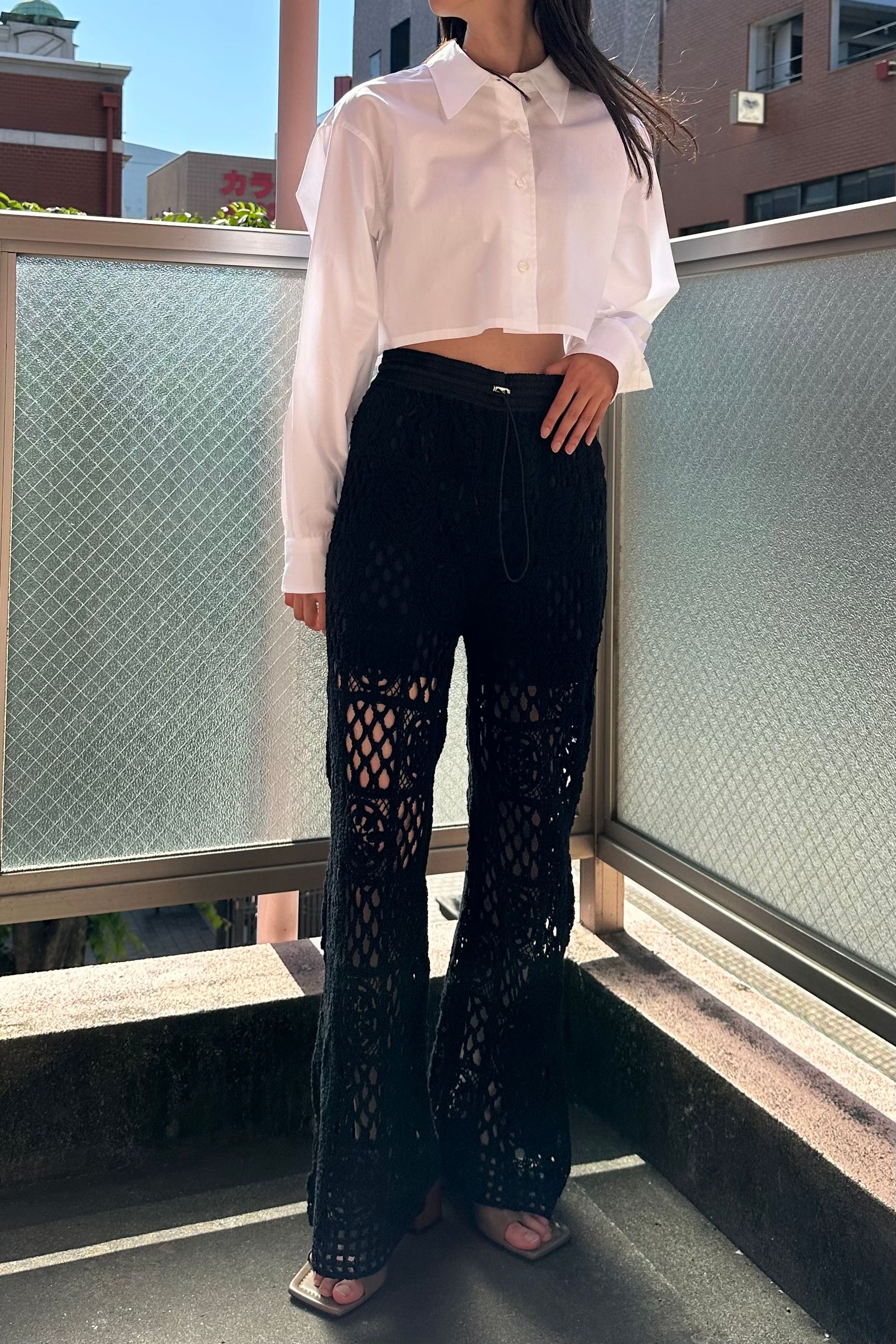 極細繊維クロス TODAYFUL Crochet Lace Pants クロシェレースパンツ