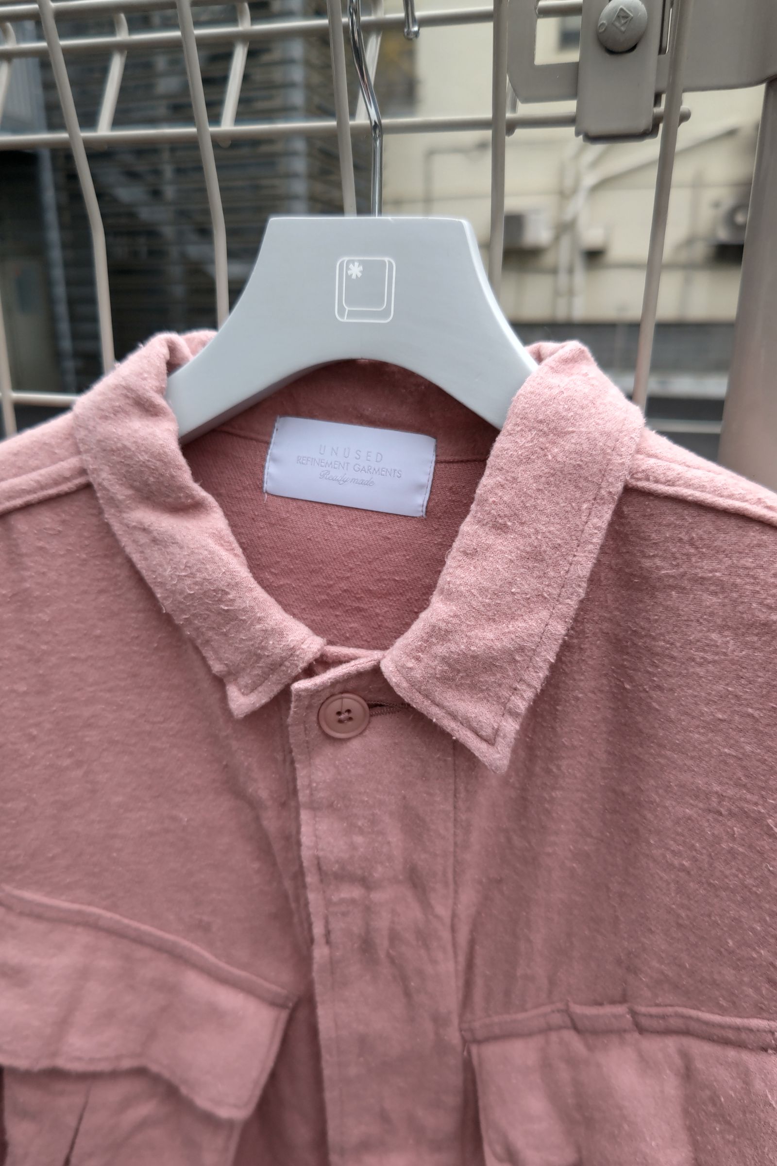 UNUSED - cotton silk fatigue jacket -pink- 22aw women | asterisk