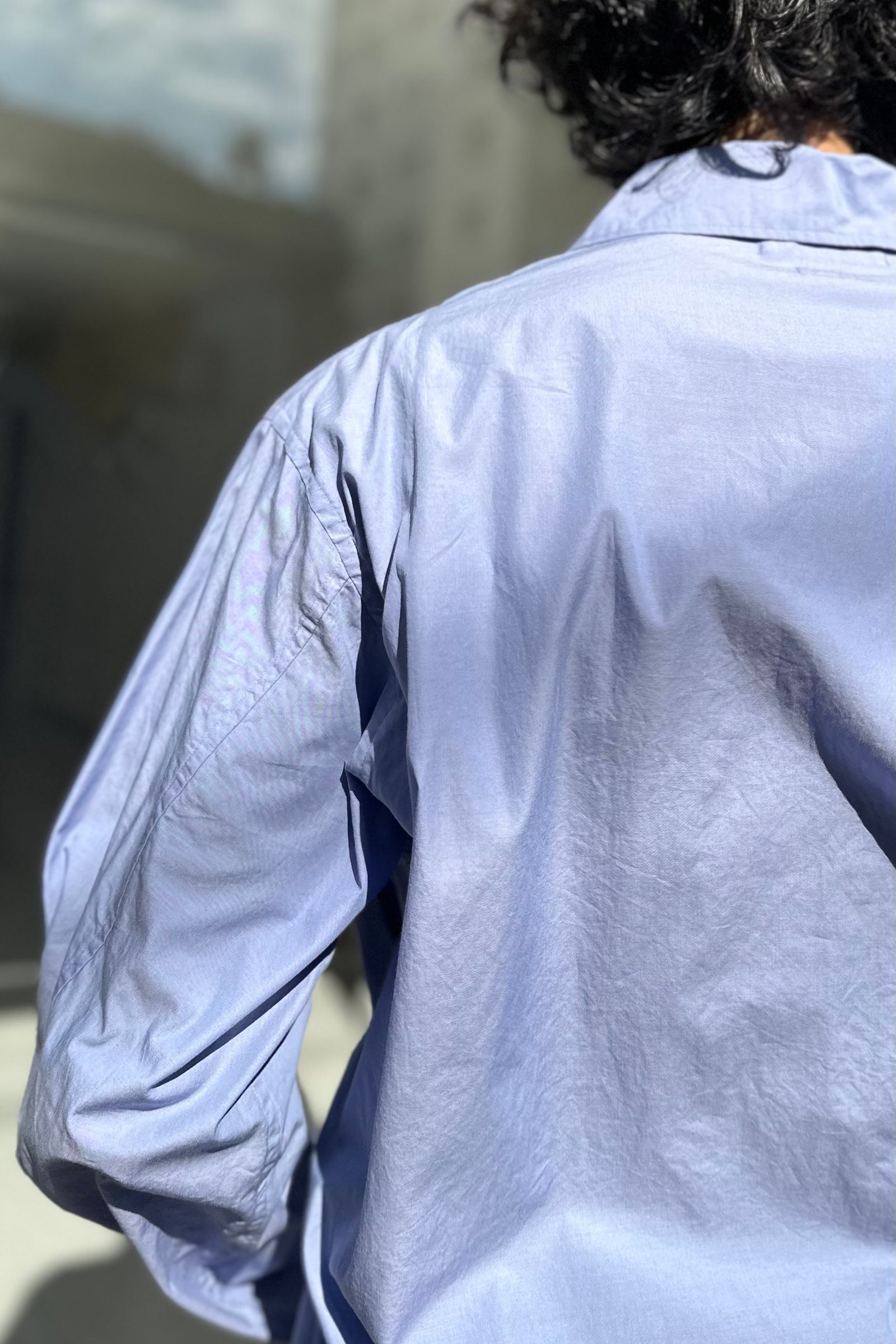 blurhms - Chambray Gusset PKT Shirt-saxe-24ss men | asterisk