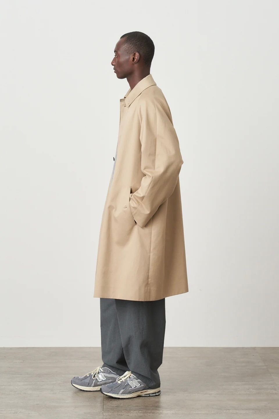 ATON - WEST POINT BALMACAAN COATオーバーサイズステンカラーコート- 24aw | asterisk