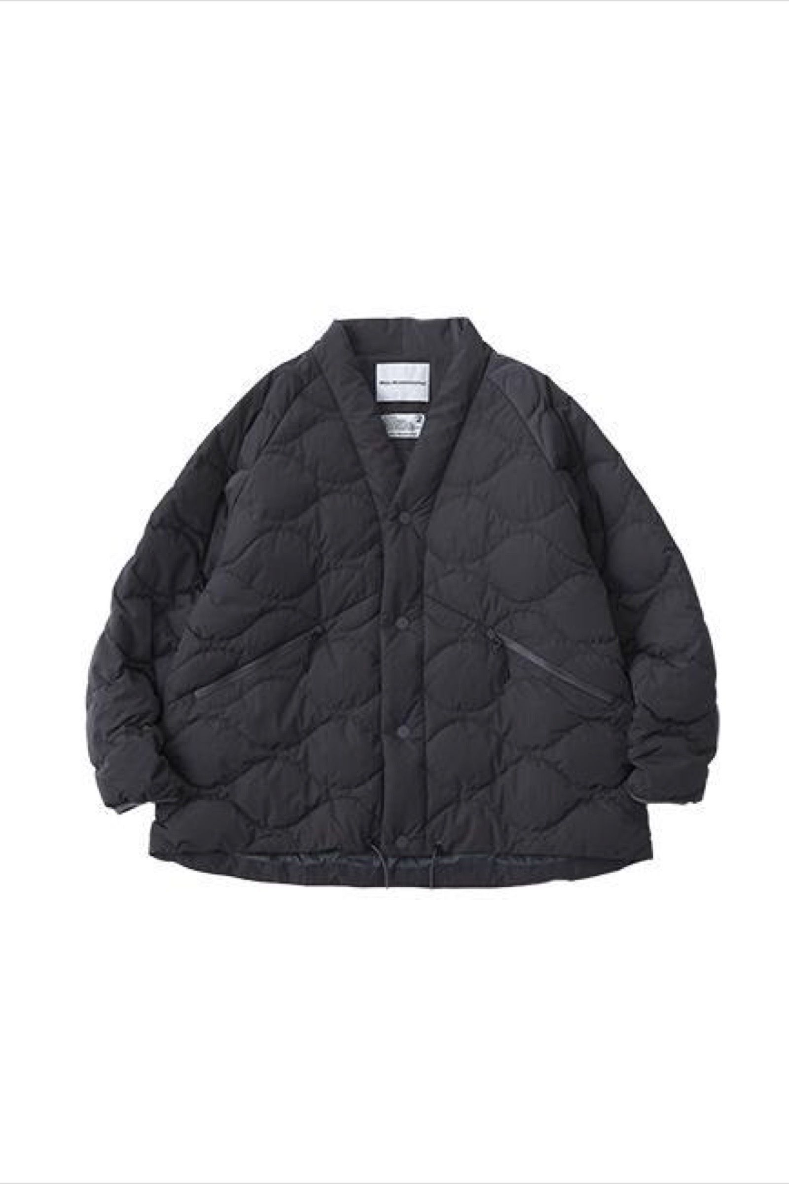 wm × taion quilted hanten -charcoal- 22aw - 2
