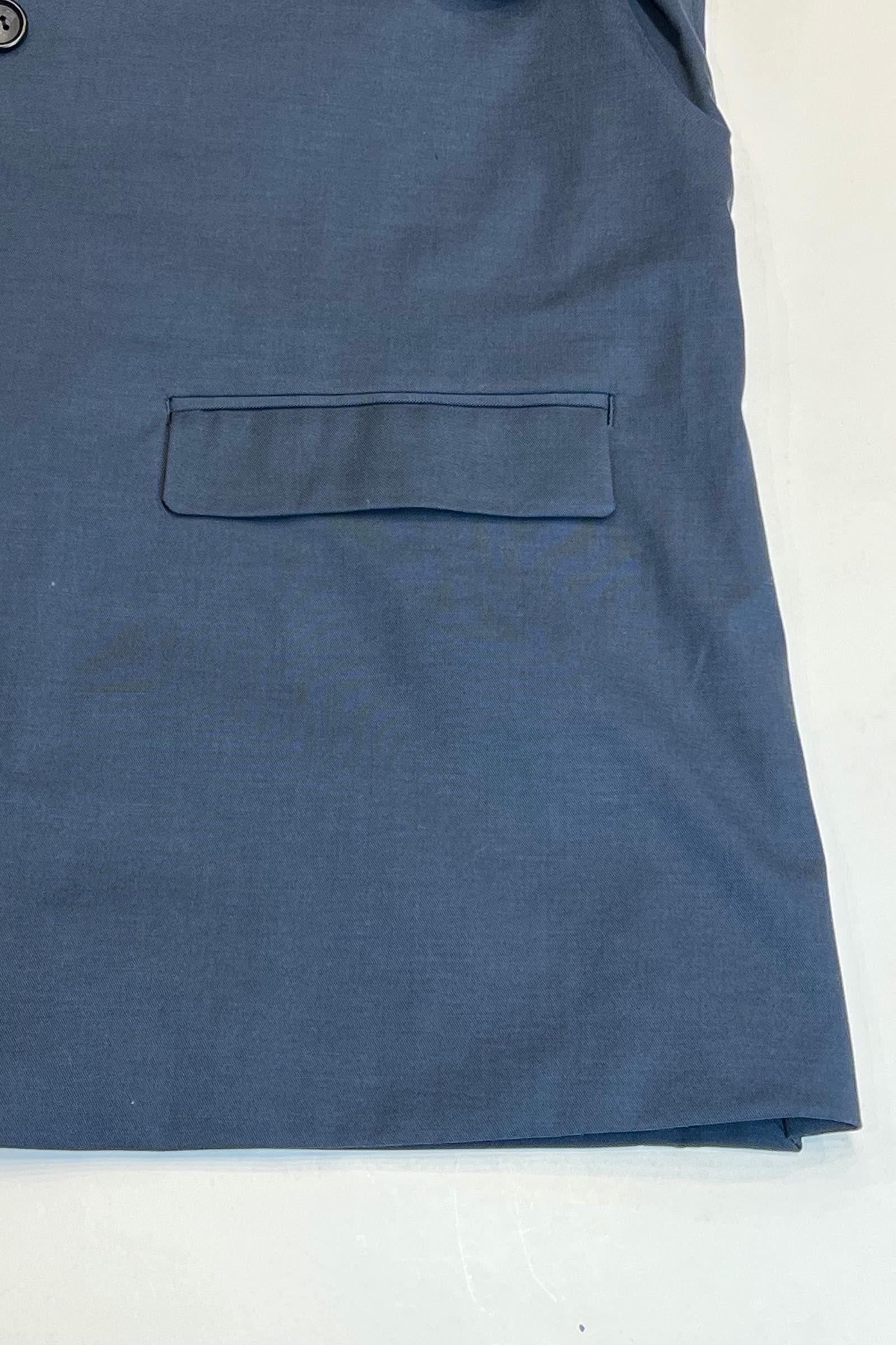 is-ness - non-binary deep slit jacket -blue- 22ss | asterisk