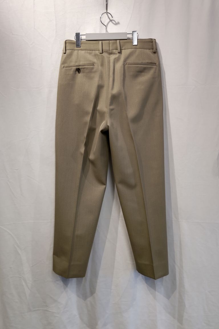 A.PRESSE - covert cloth trousers -khaki- 23ss | asterisk