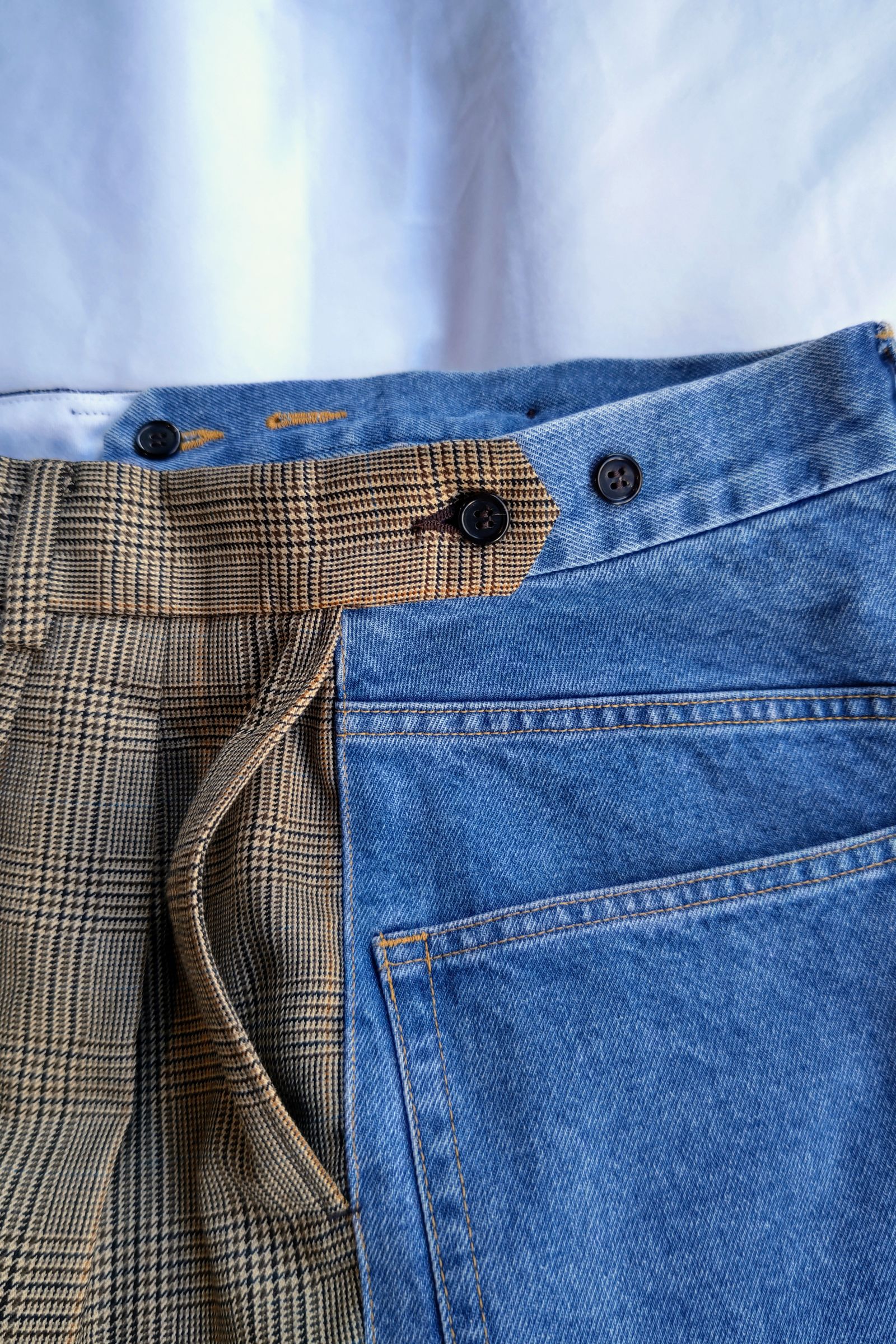 INSCRIRE - glen check combined two pants -glen check- 22aw | asterisk