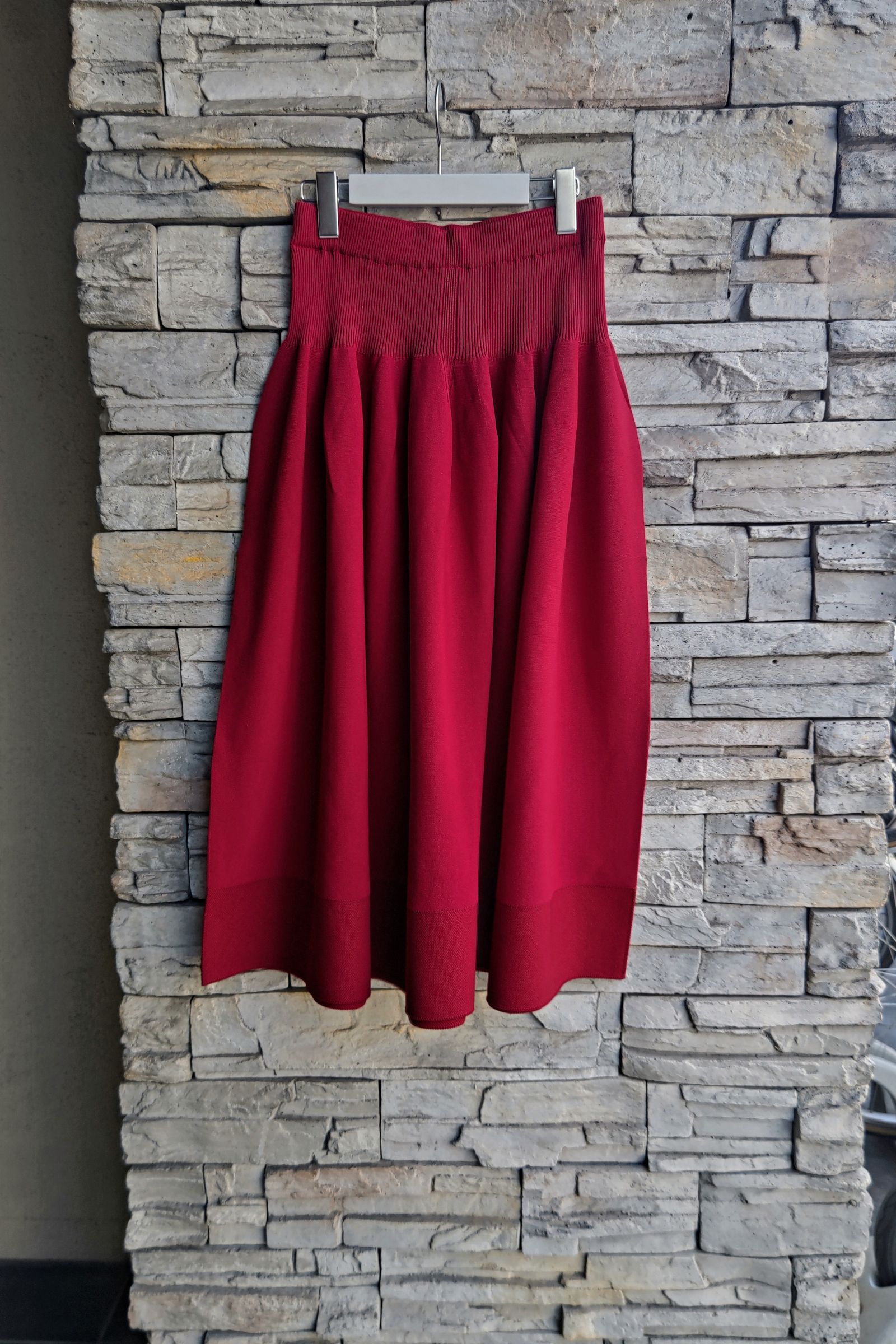 CFCL - RIVULET SKIRT -maroon red- 23aw women | asterisk