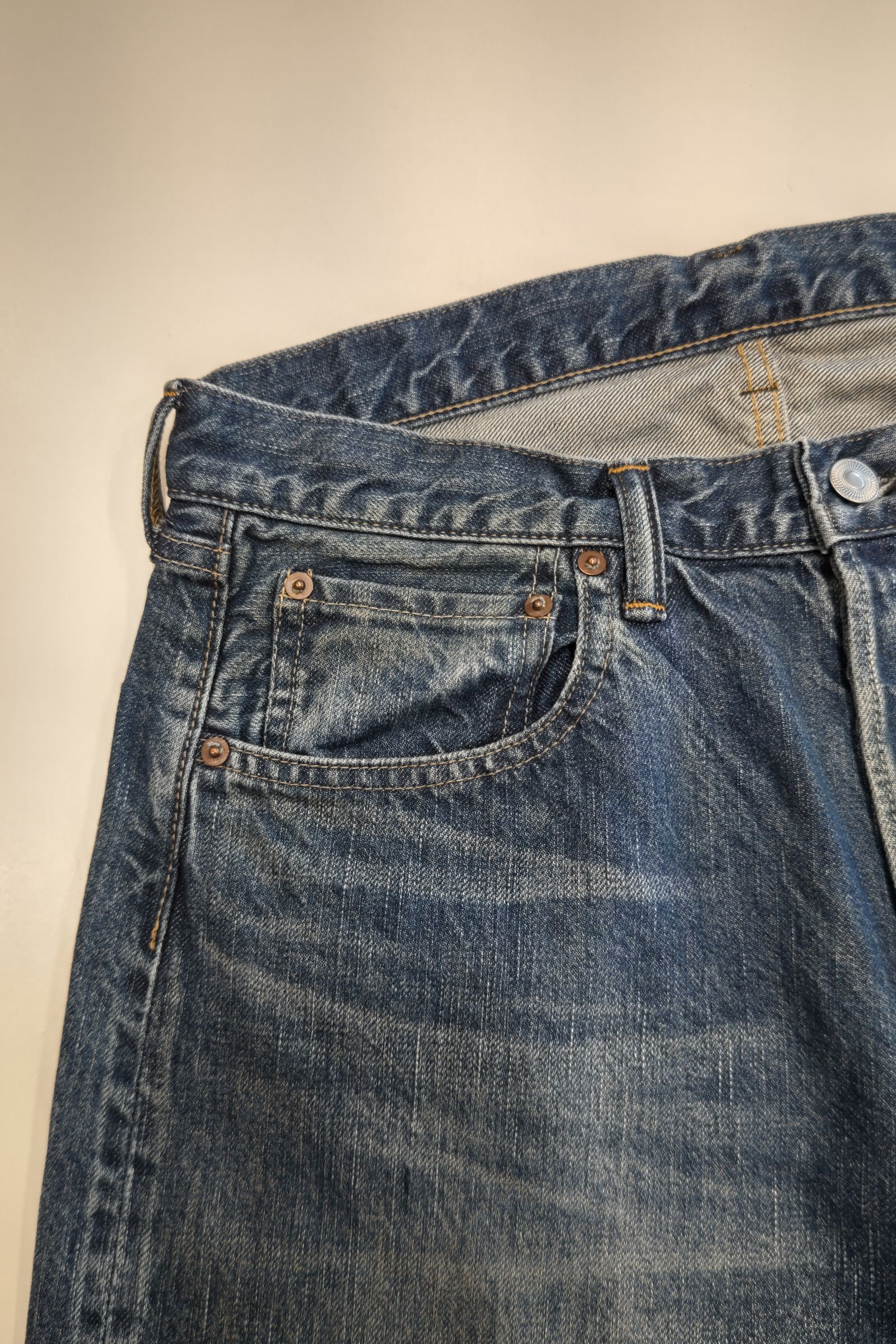 A.PRESSE - Washed Denim Pants E -Breach- 2024STYLE1 | asterisk