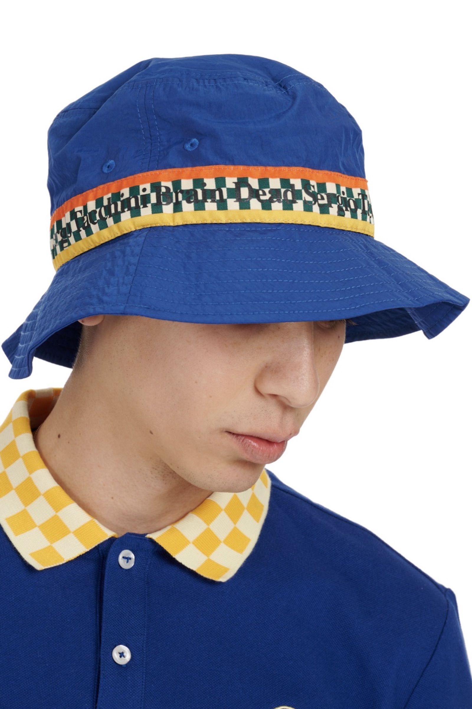 sergio tacchini × braindead bucket hat -bd navy- 22ss 3月1日発売 ！ - OS