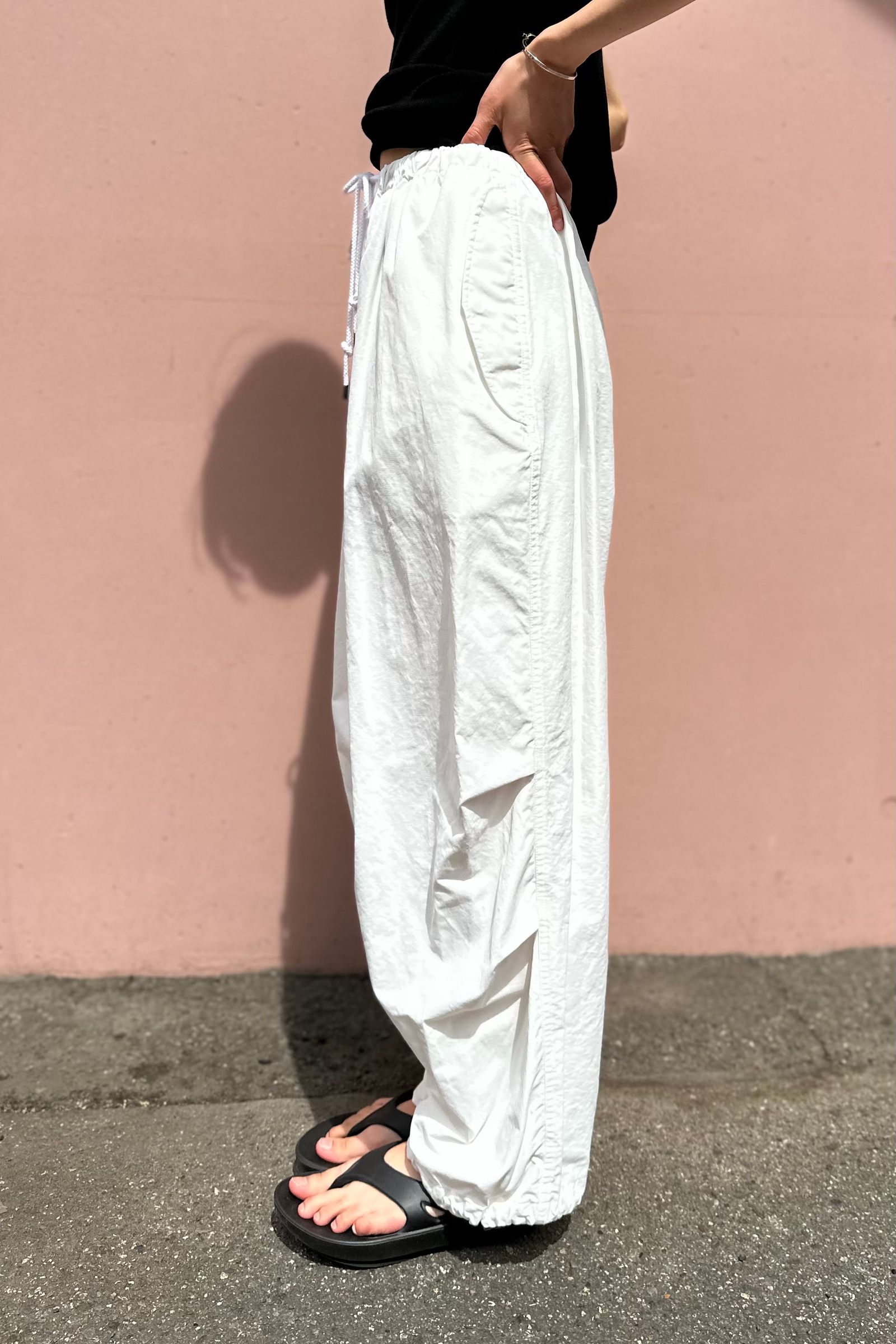 TODAYFUL - boyfriend nylon pants -white- 23ss | asterisk