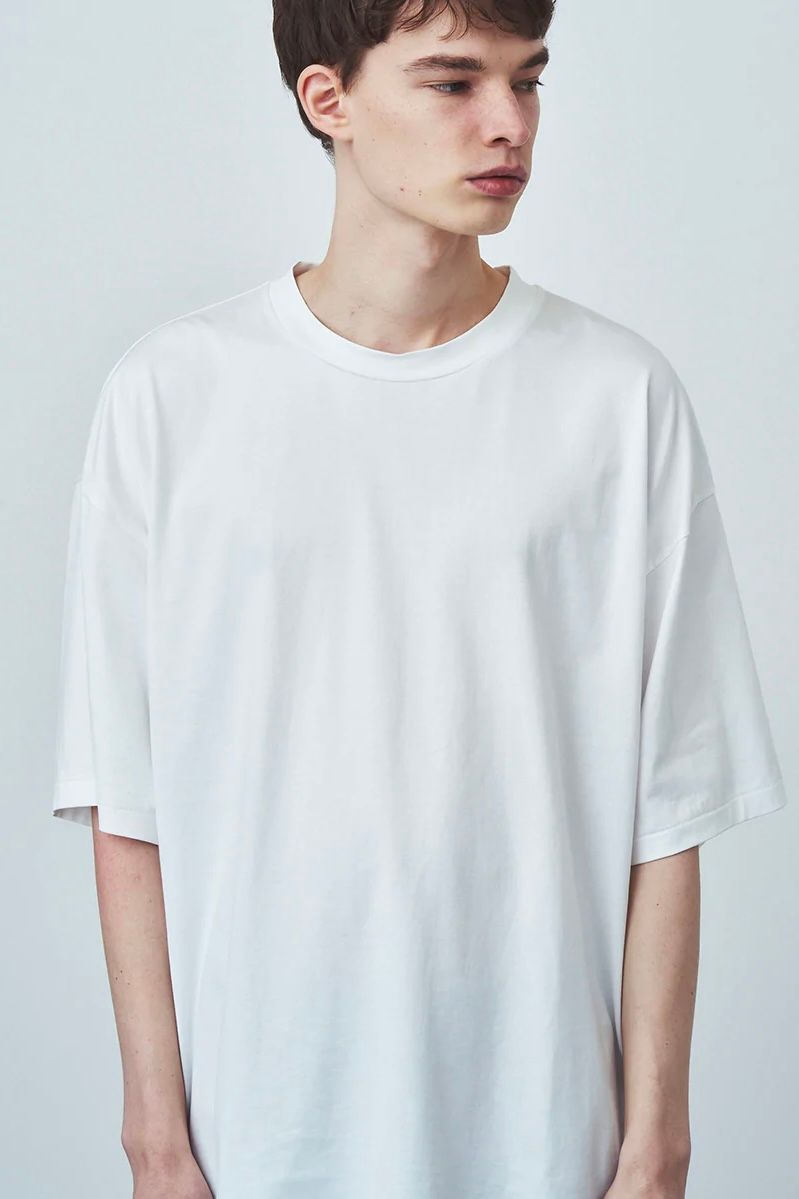 ATON - suvin60/2 oversized t-shirt -white- unisex 23ss | asterisk
