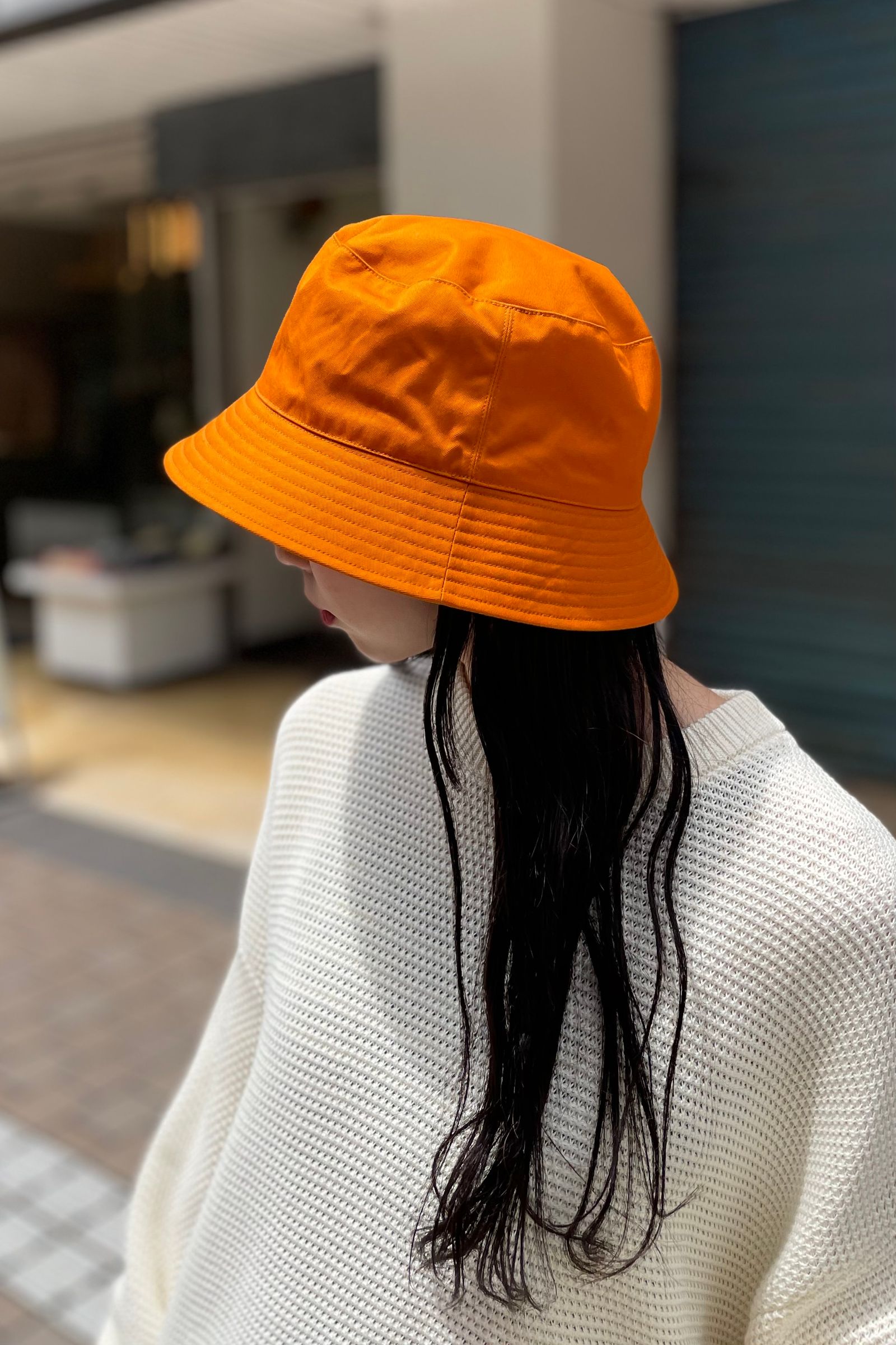 KIJIMA TAKAYUKI - ventile bucket hat -orange- 23ss | asterisk