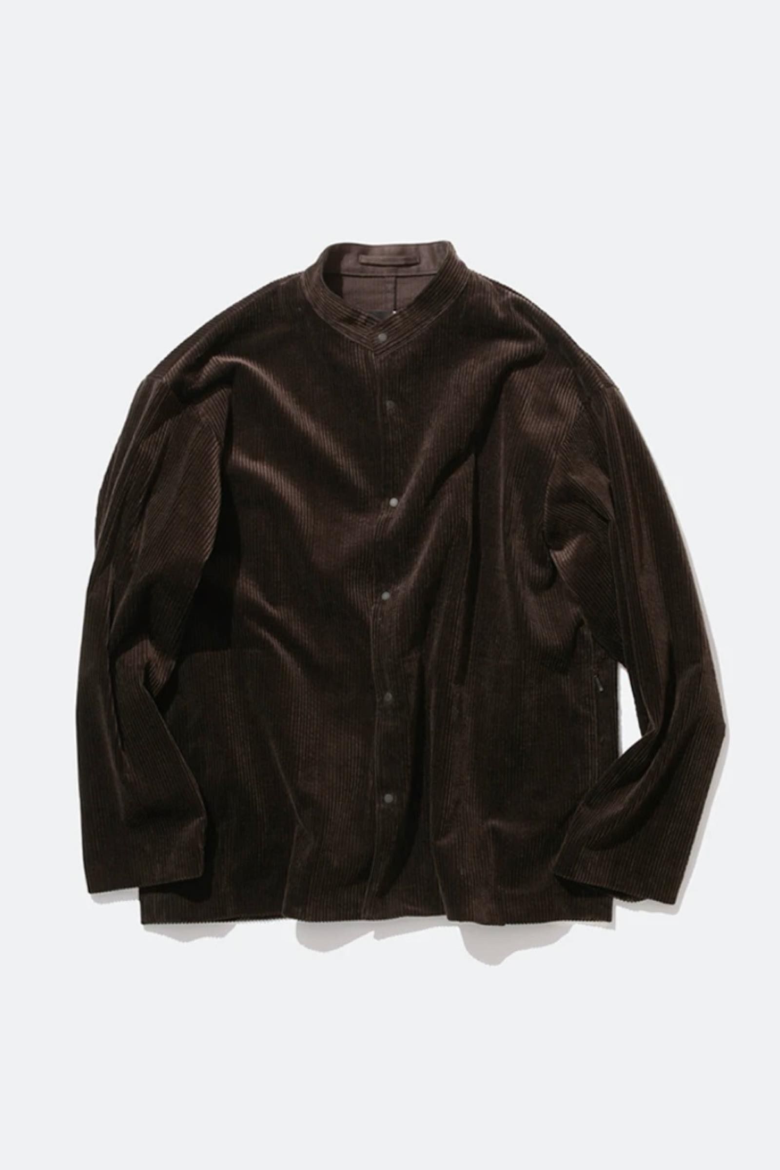 ATON - suvin corduroy | stand collar shirt 21aw men | asterisk