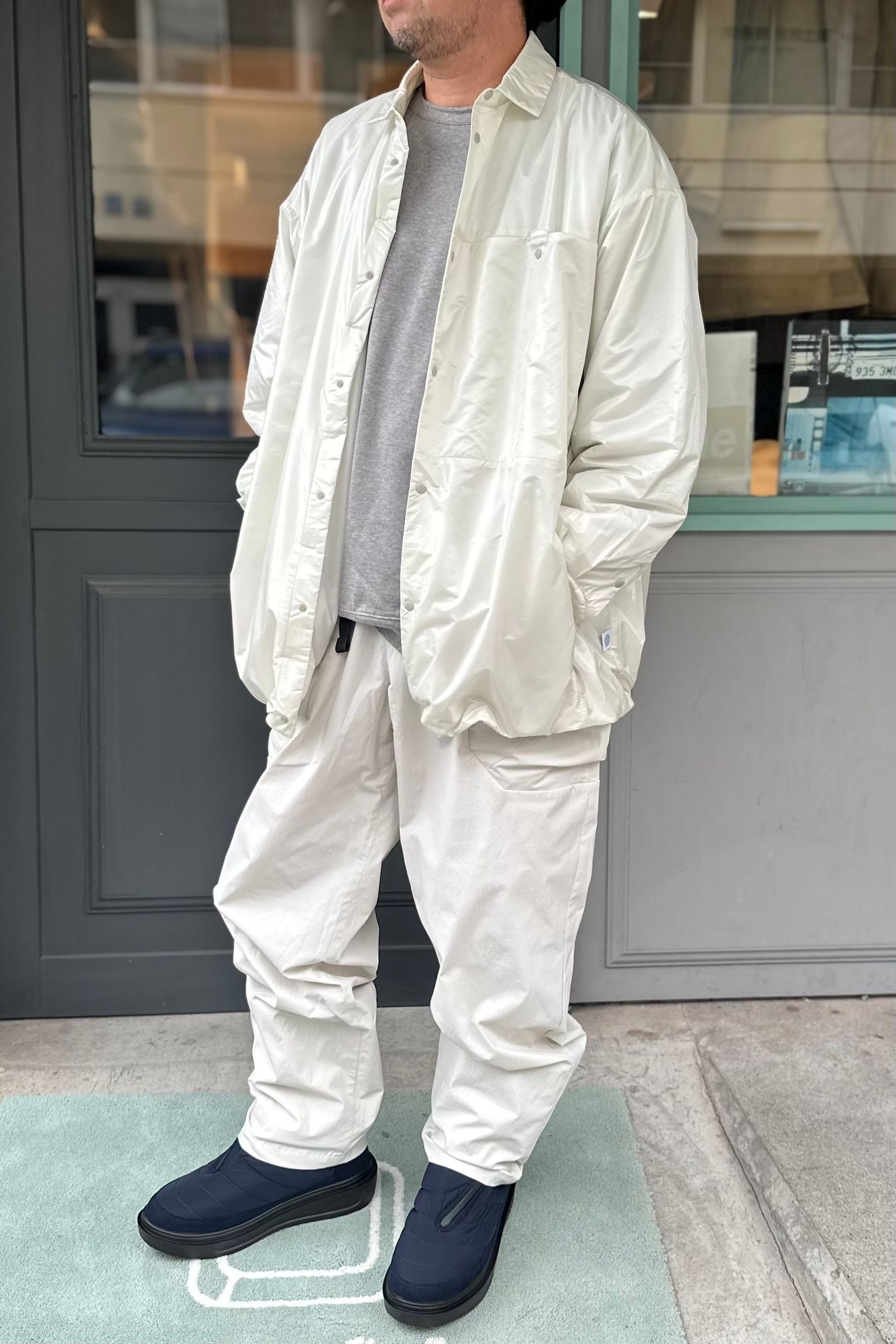 alk phenix - Zak pants IV karu-stretch taffeta II -off white- 23aw ...