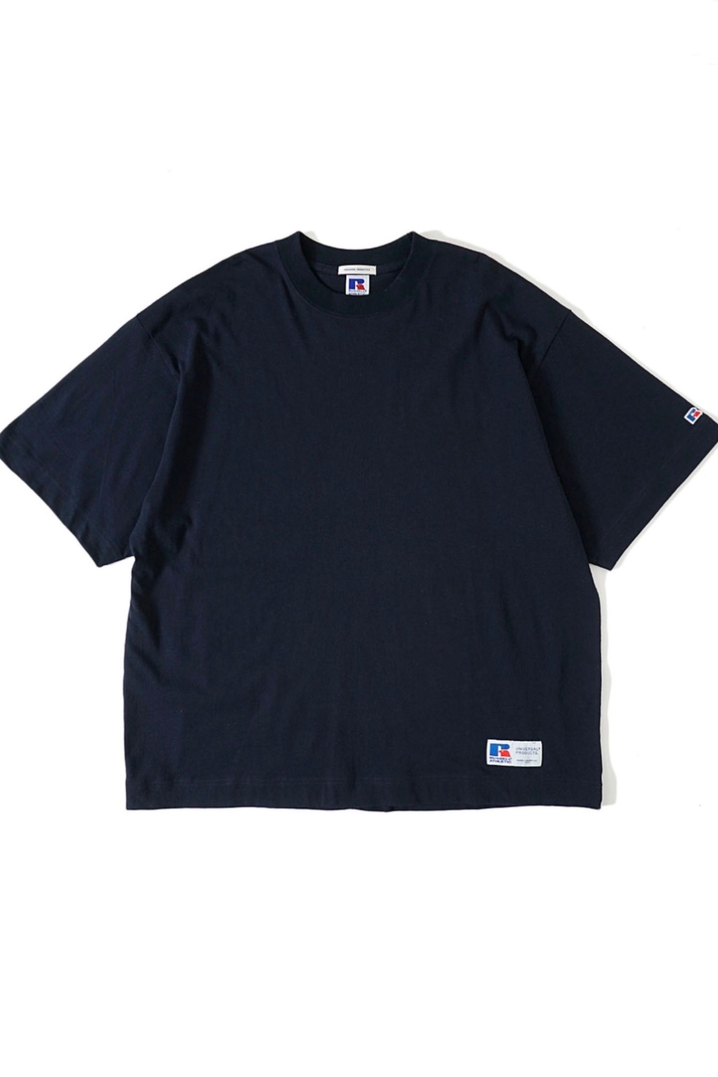 UNIVERSAL PRODUCTS - russell s/s t-shirt -navy- 23ss | asterisk