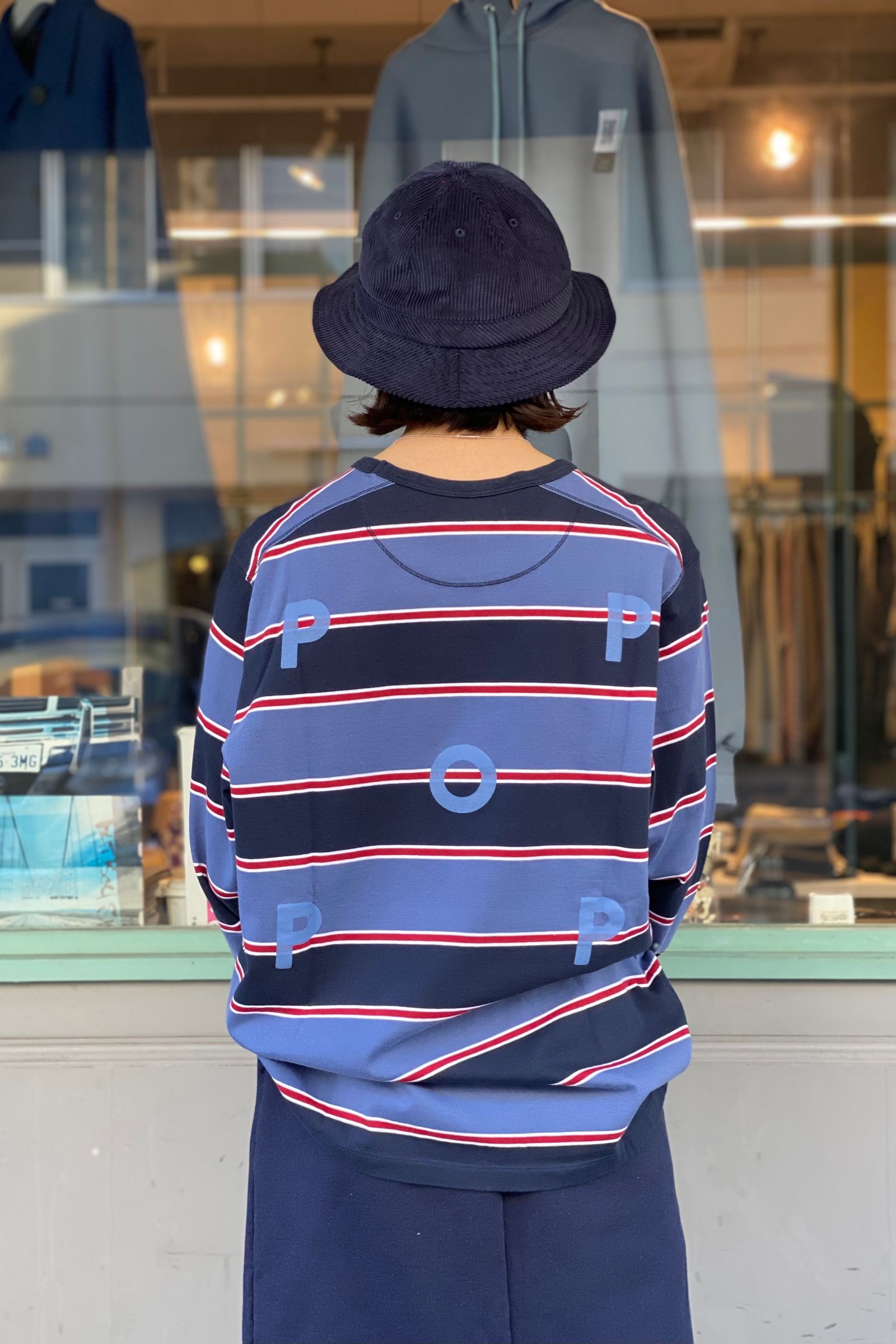 ネイビーコーデ/Pop Trading Company