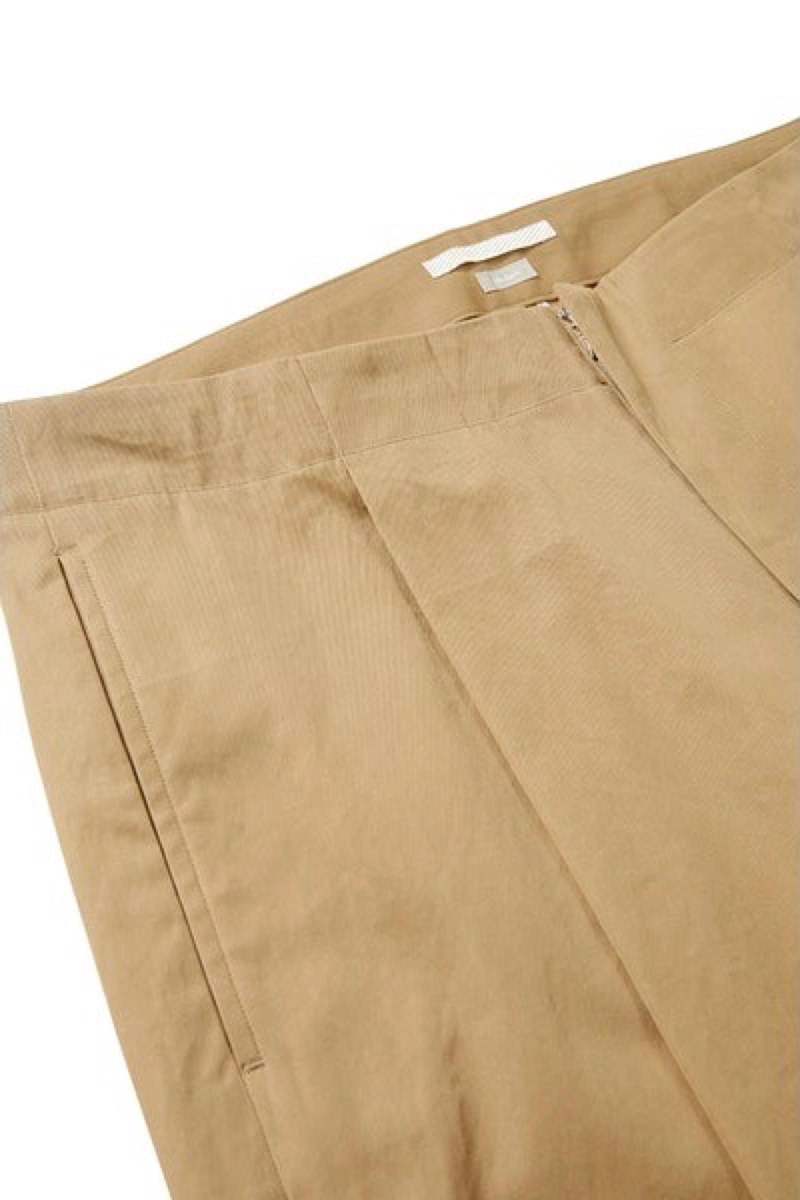 blurhms - dry gabardine super wide easy slacks-beige- 22ss men