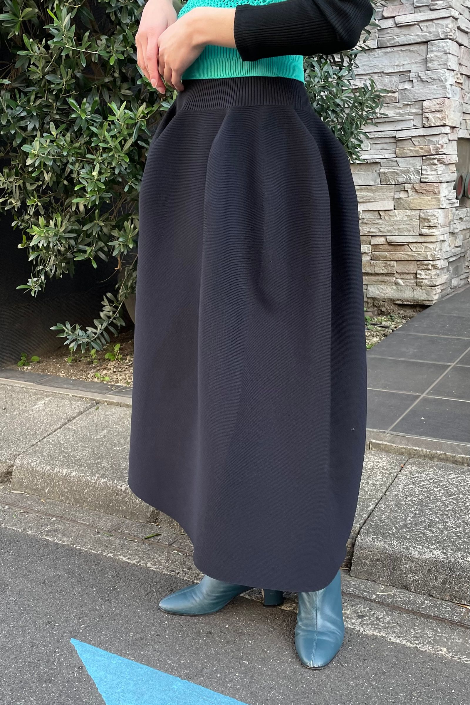 CFCL - pottery skirt 3 -black- 23ss women | asterisk