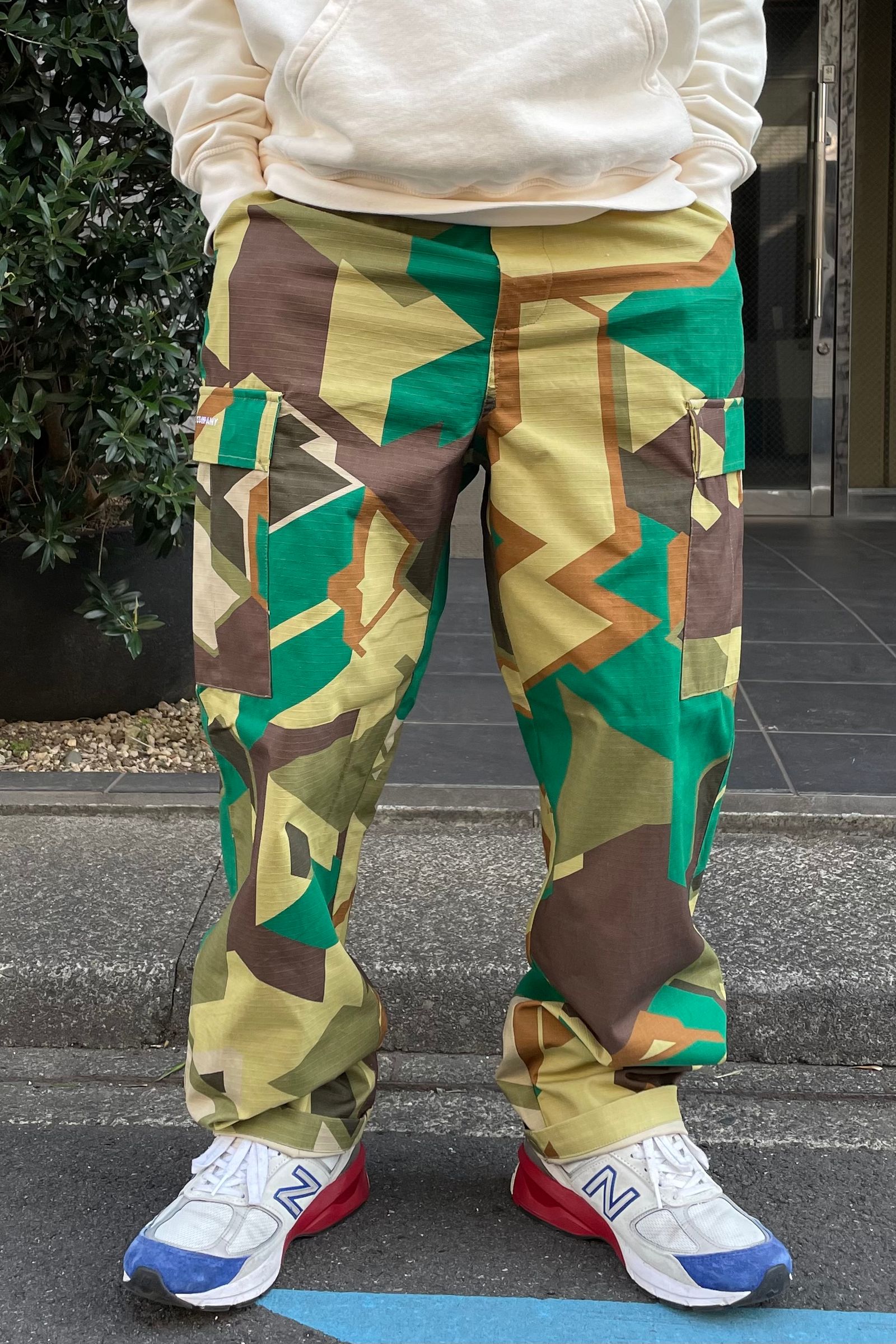 Pop Trading Company - drs cargo pant -delta camo- 23ss drop2