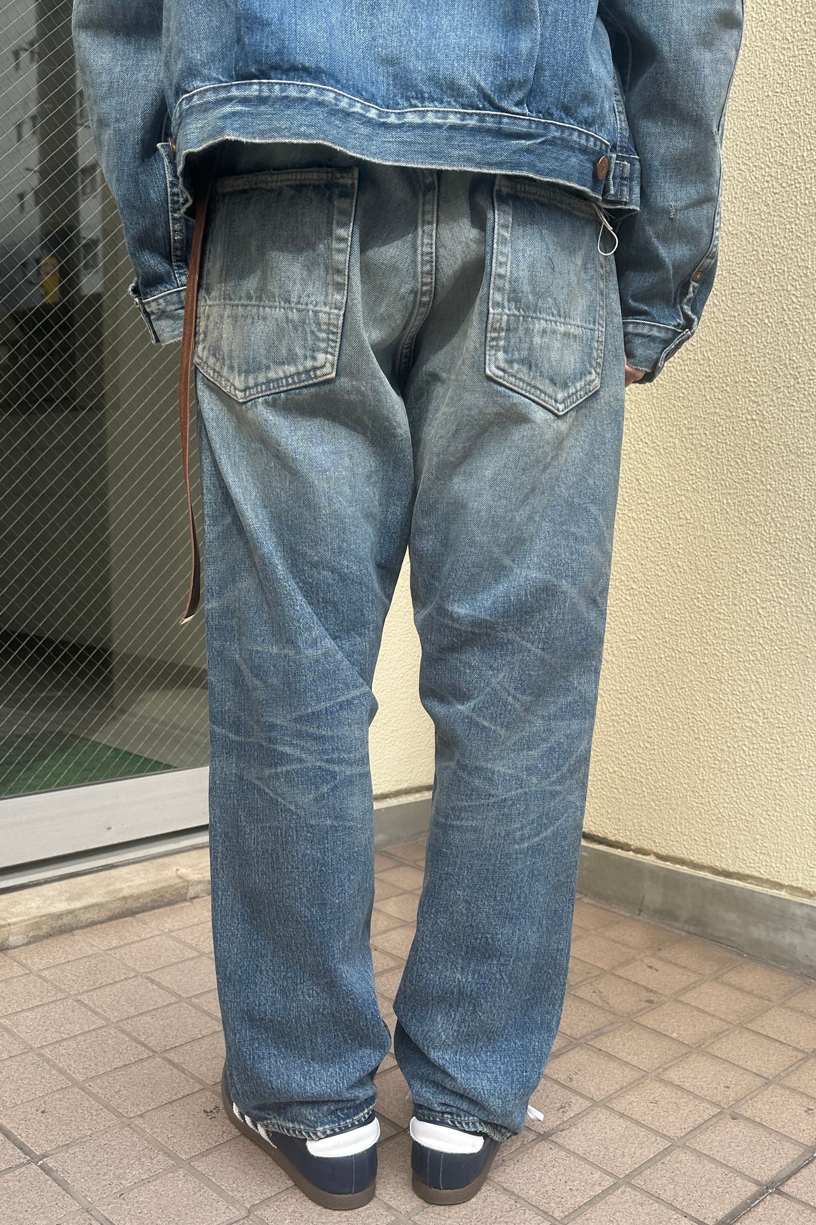 ANACHRONORM - REGULAR TAPERED REMAKED 5P PANTS -INDIGO (FIVE