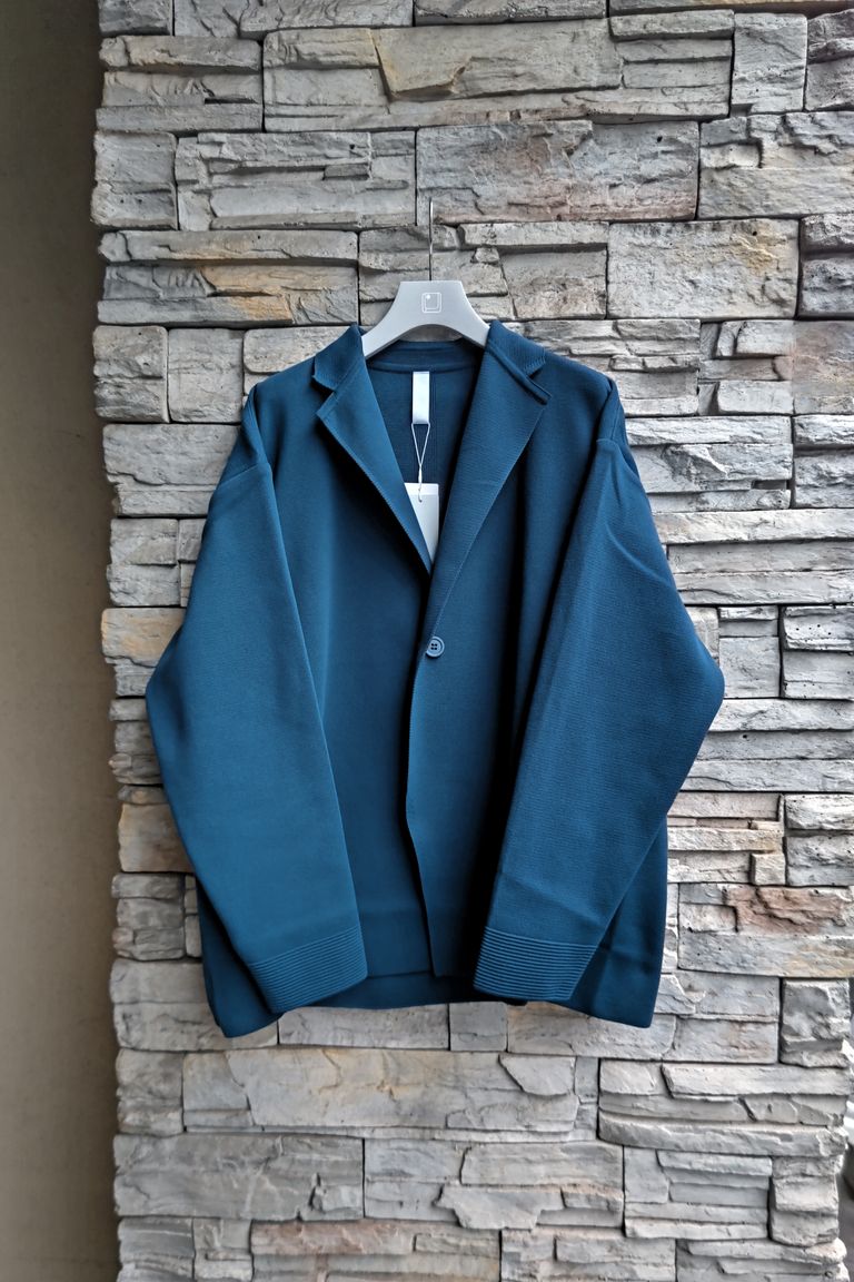 CFCL - MILAN RIB BOXY TAILORED JACKET -marine blue- 23aw men 