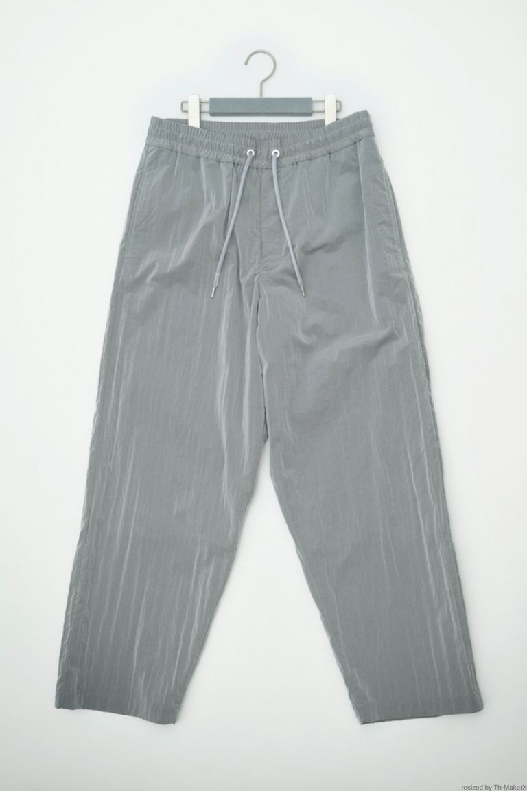 FUMITO GANRYU - easy nylon slacks -silver- 22aw | asterisk