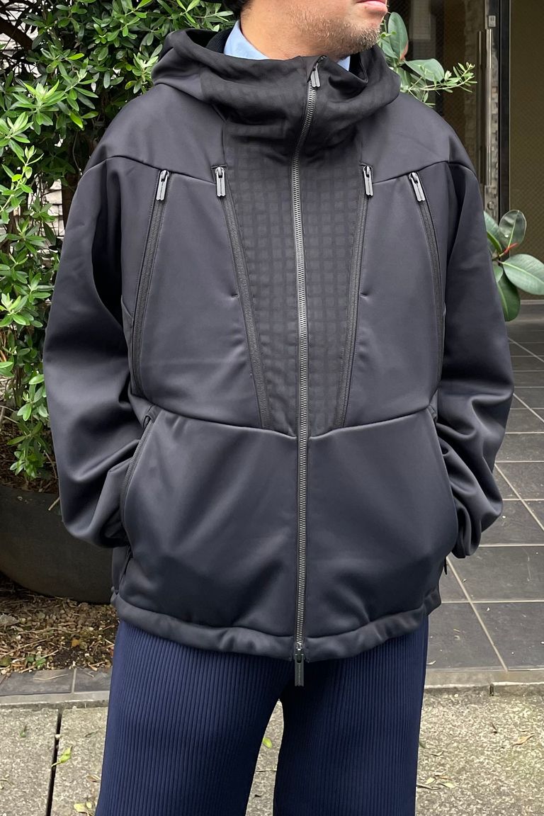White Mountaineering - 〈BLK〉windstopper jersey jacket -black 