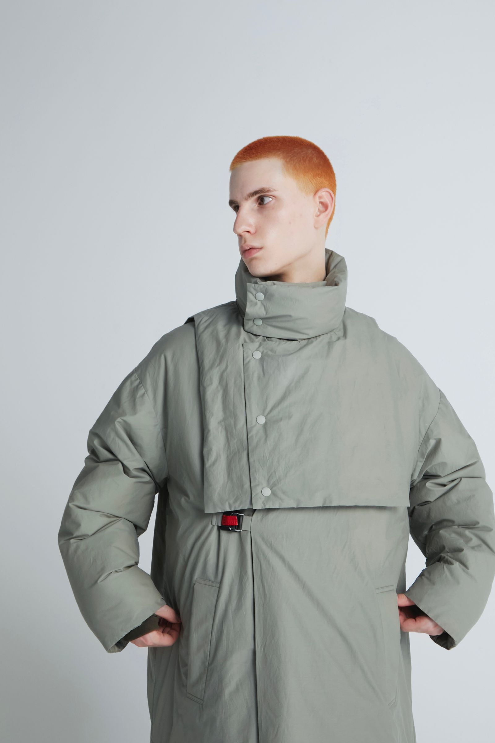 F/CE. - 【先行予約】RECYCLED DOWN 2WAY STAND COAT -sage green