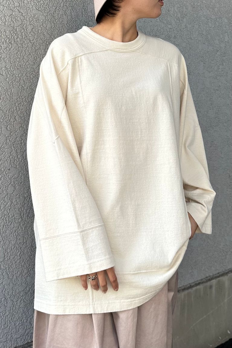 blurhms - Co/Silk Nep Hockey Shirt-Ecru- 23aw men | asterisk