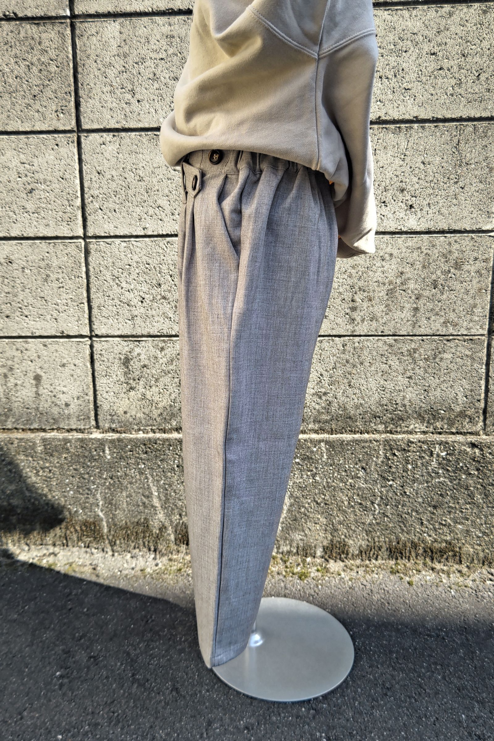 ooju - wool like pants -beige- 23aw kids | asterisk