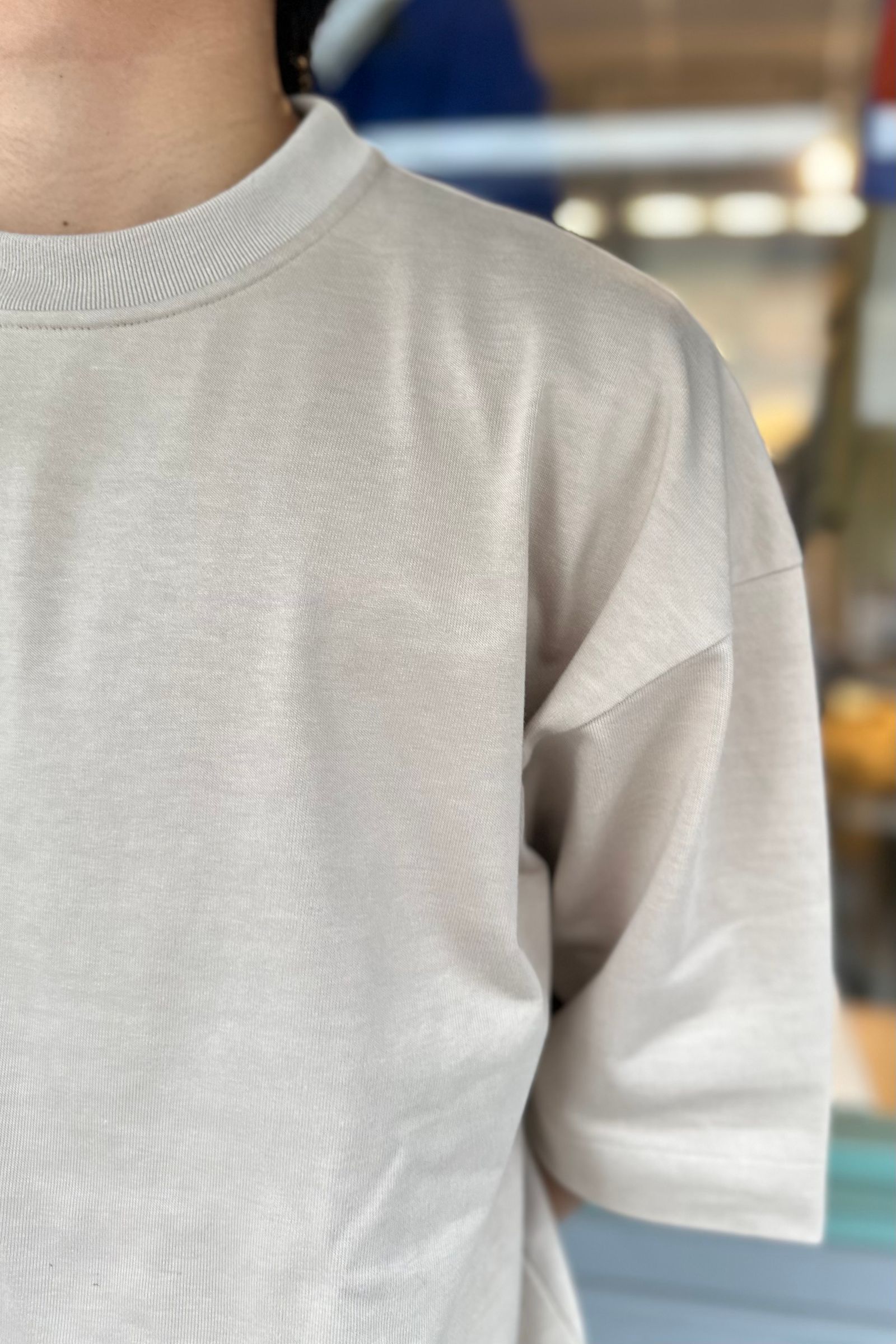 WEWILL - waistband t-shirt -s.beige- 23ss | asterisk