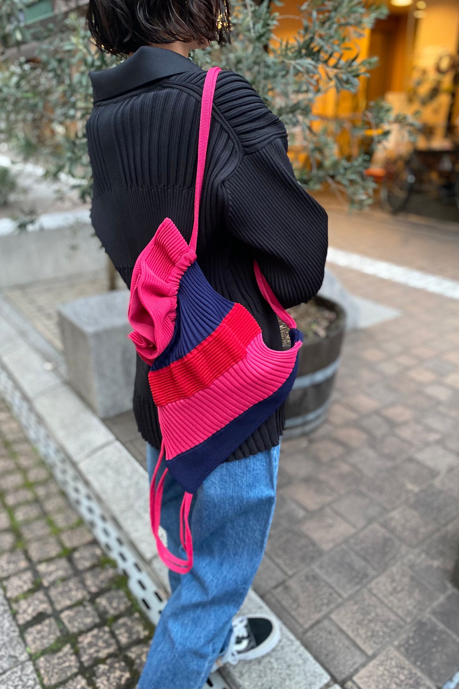 CFCL - tucked rib knapsack -pink multi- 22ss unisex | asterisk
