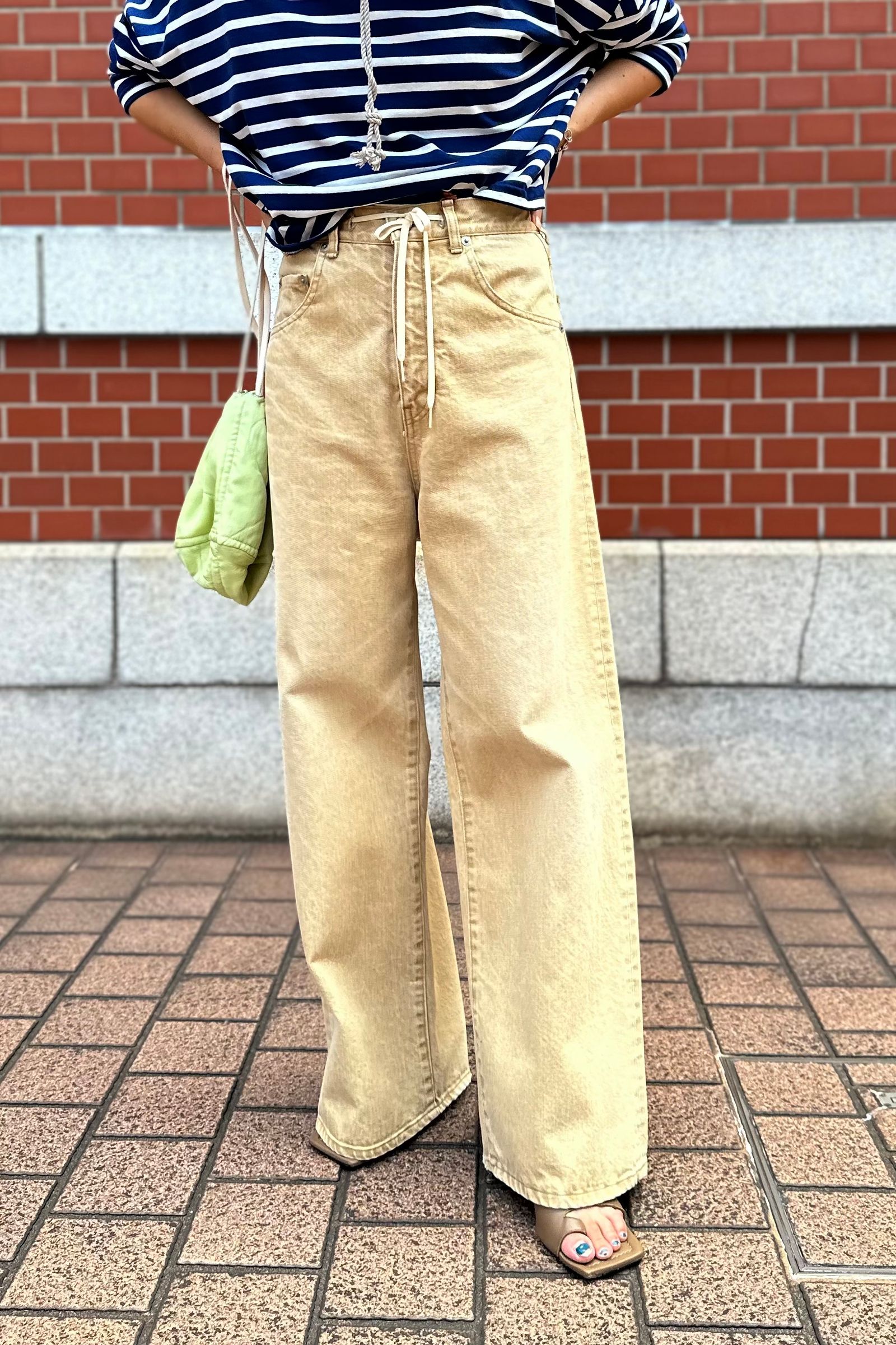 INSCRIRE - used wide -beige- 23ss | asterisk