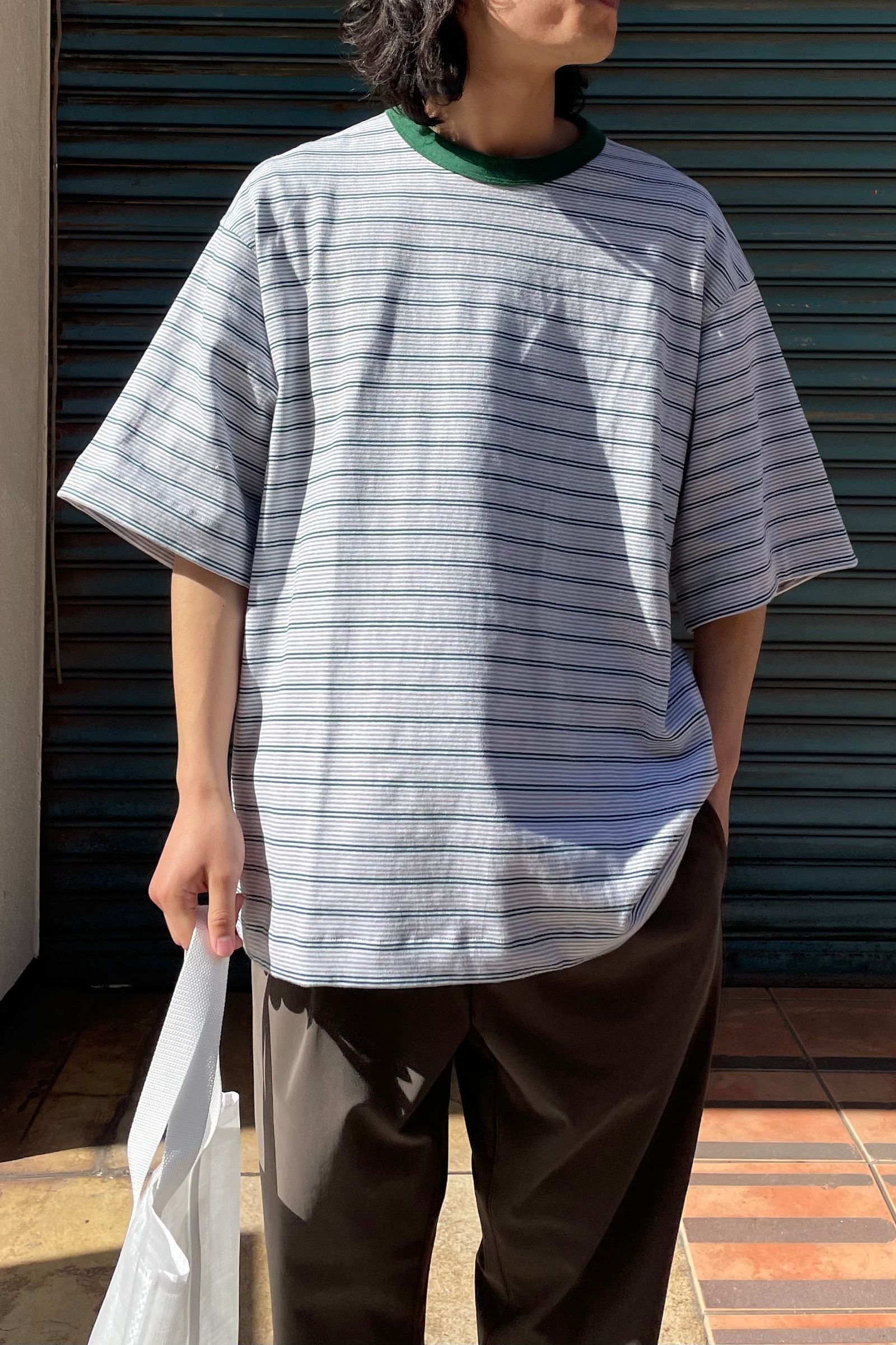 ＜6(ROKU)＞MULTI BORDER T-SHIRT/Tシャツ