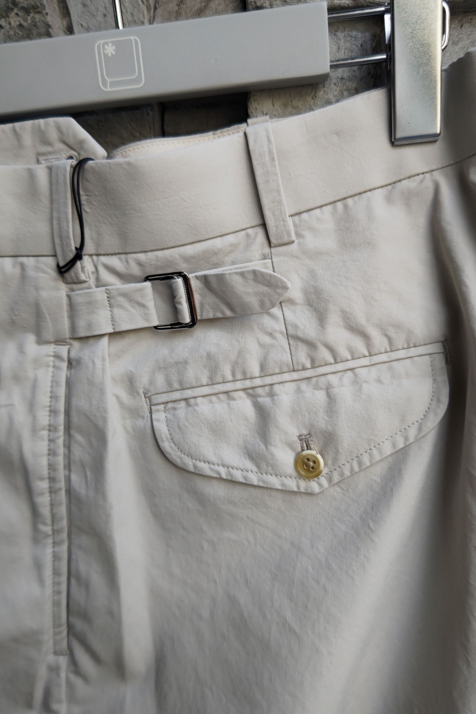 A.PRESSE - high density weather cloth trousers -ecru- 23ss | asterisk