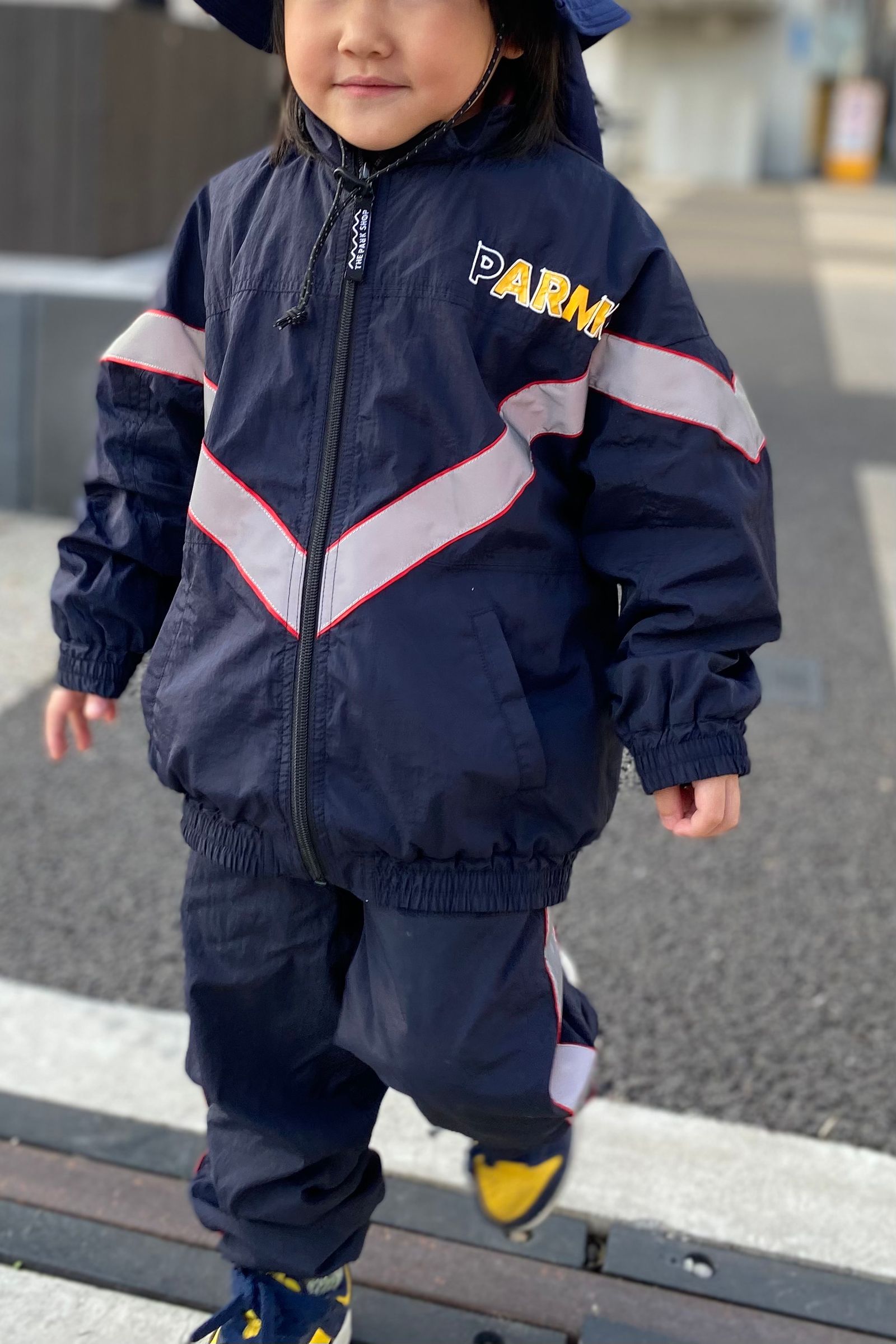 THE PARK SHOP - army training jacket -navy- 23ss kids | asterisk