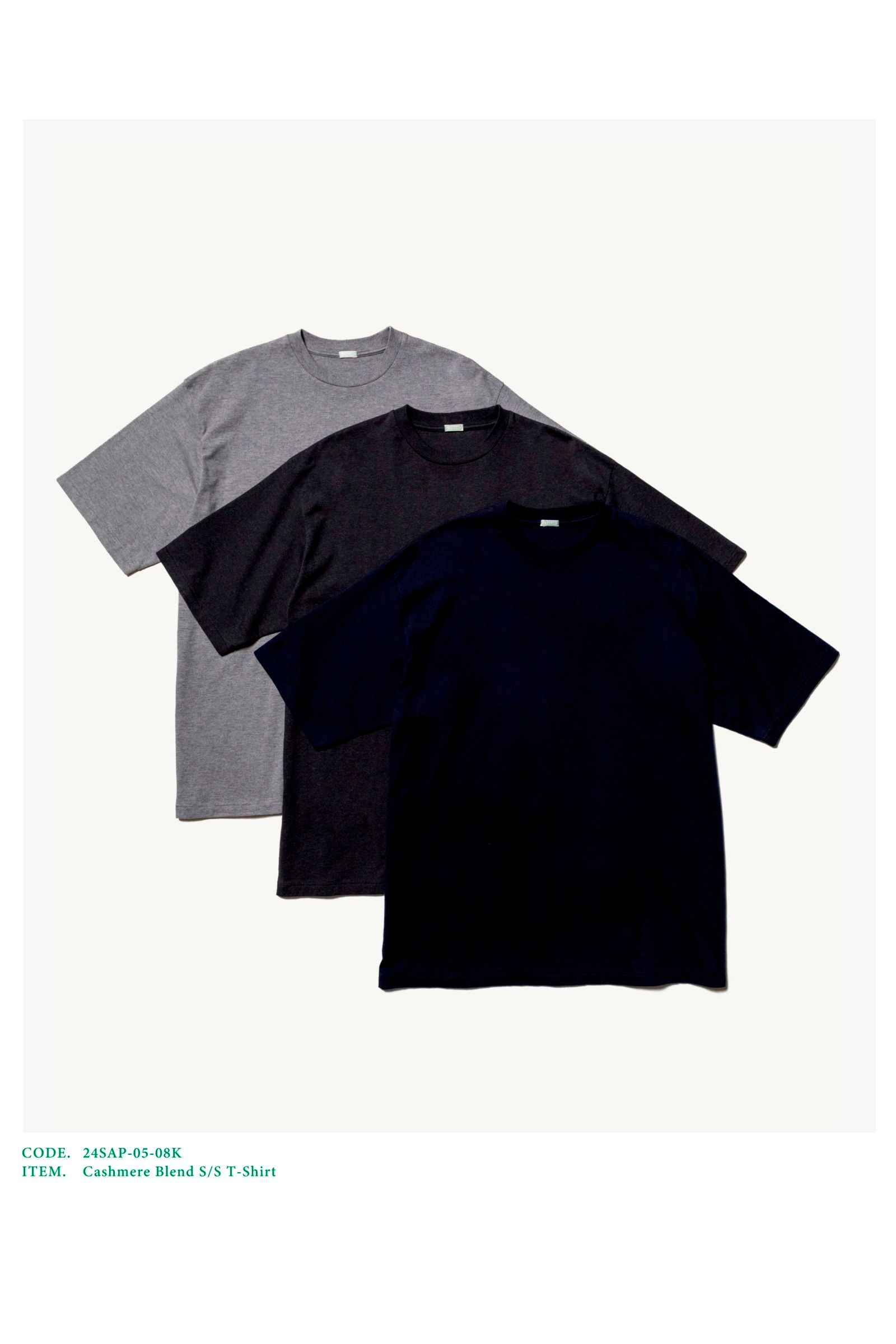 A.PRESSE Cashmere Blend S/S T-Shirt